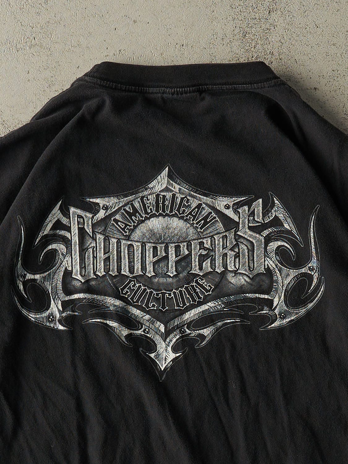 Vintage 90s Faded Black American Choppers Tee (L/XL)