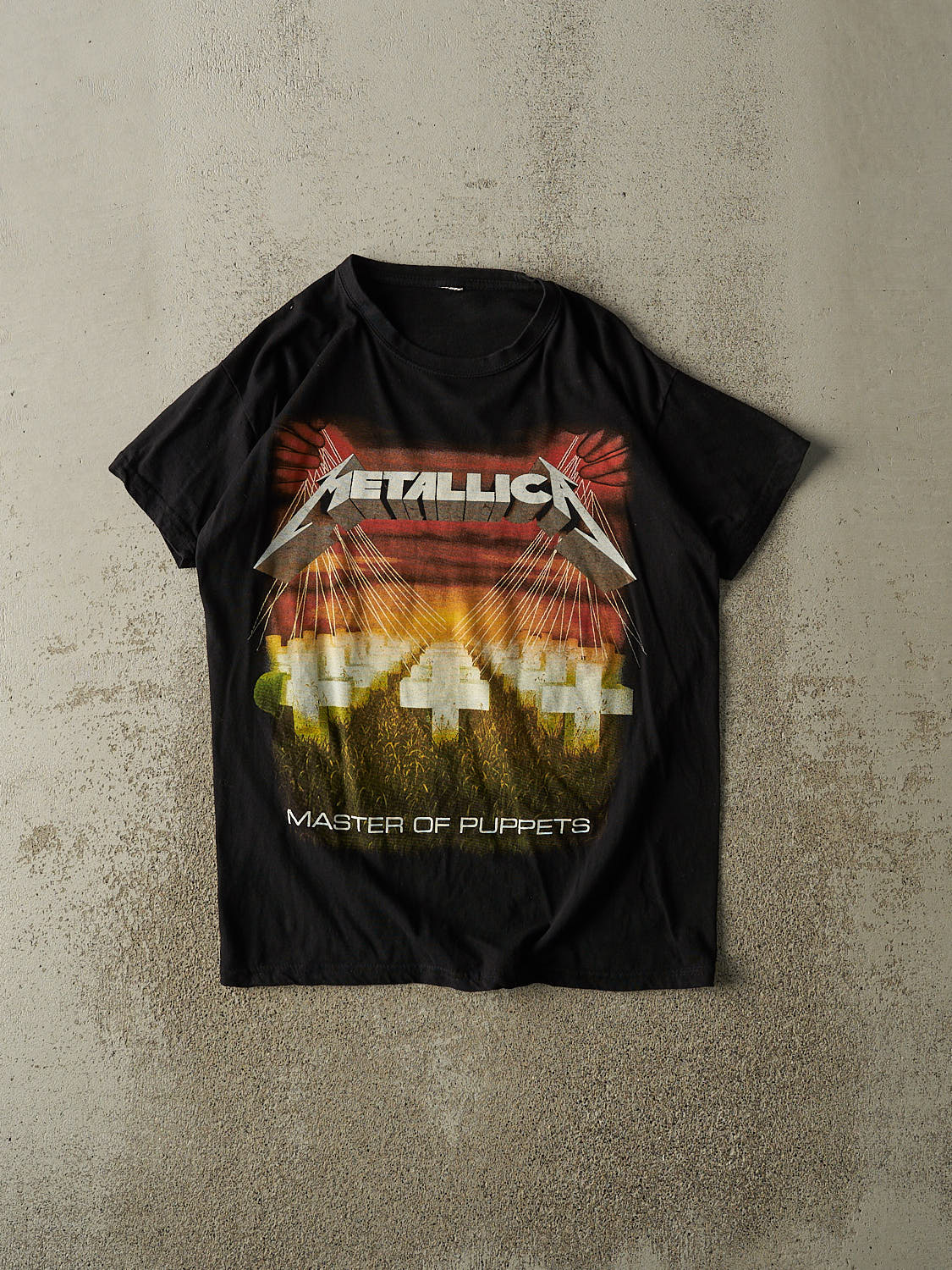 Vintage Y2K Black Metallica "Master Of Puppets" Tee (S/M)