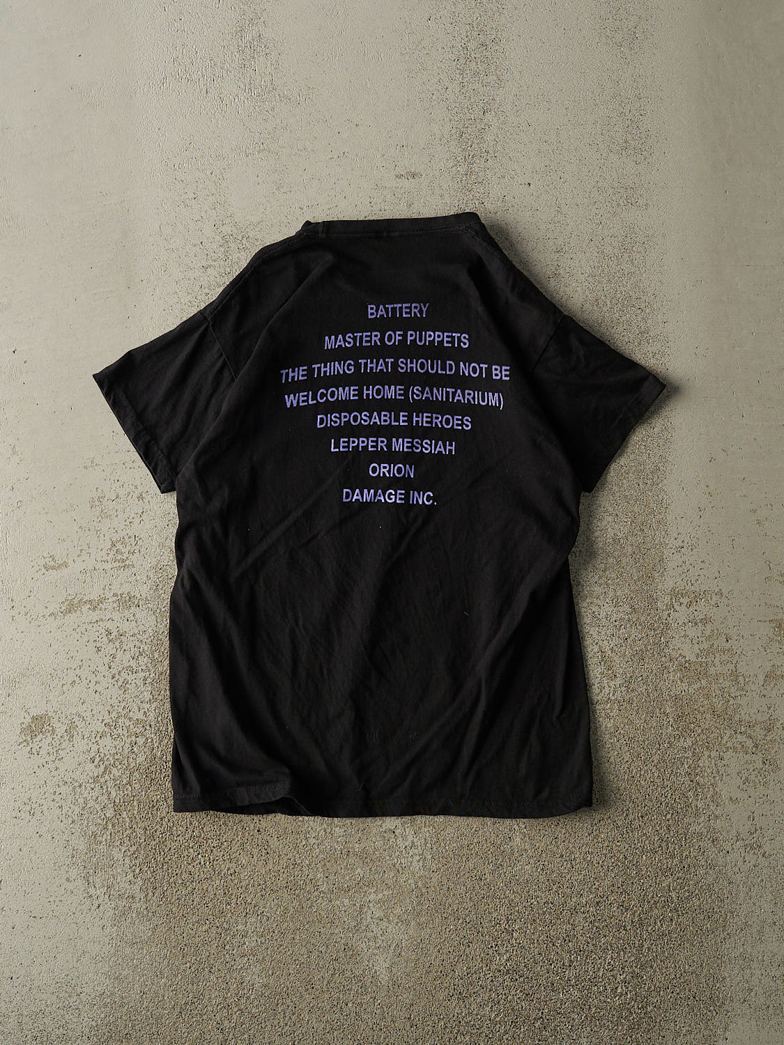 Vintage Y2K Black Metallica "Master Of Puppets" Tee (S/M)