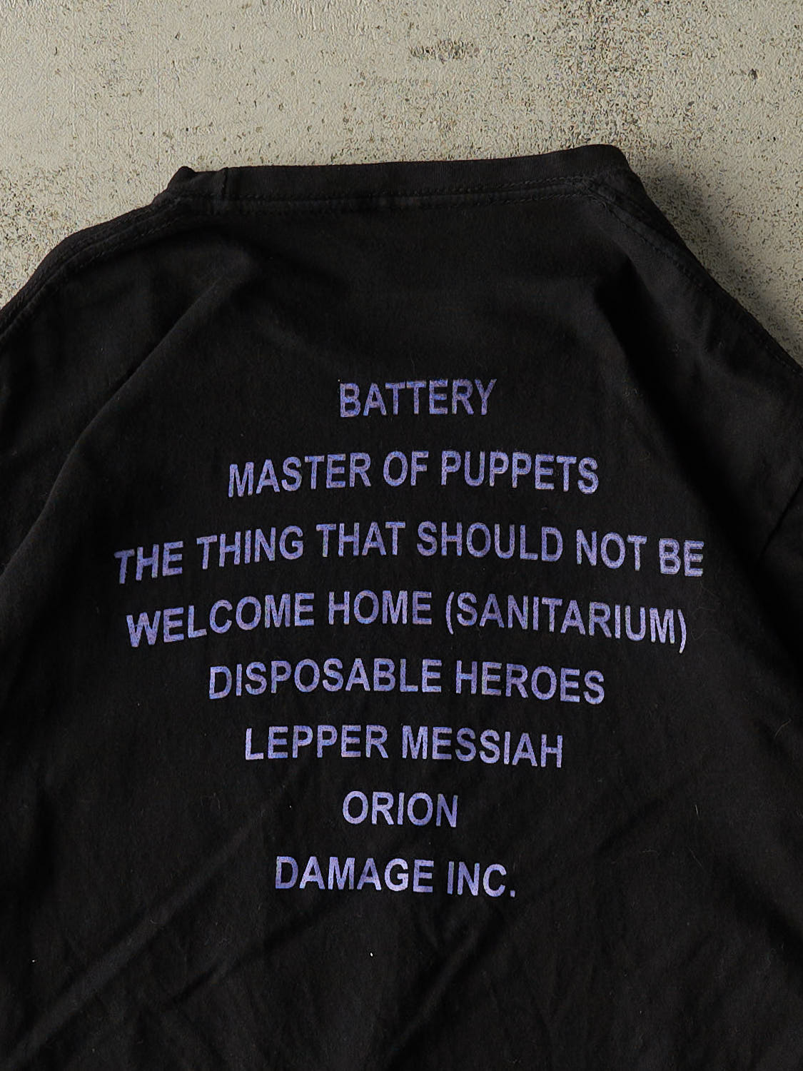 Vintage Y2K Black Metallica "Master Of Puppets" Tee (S/M)