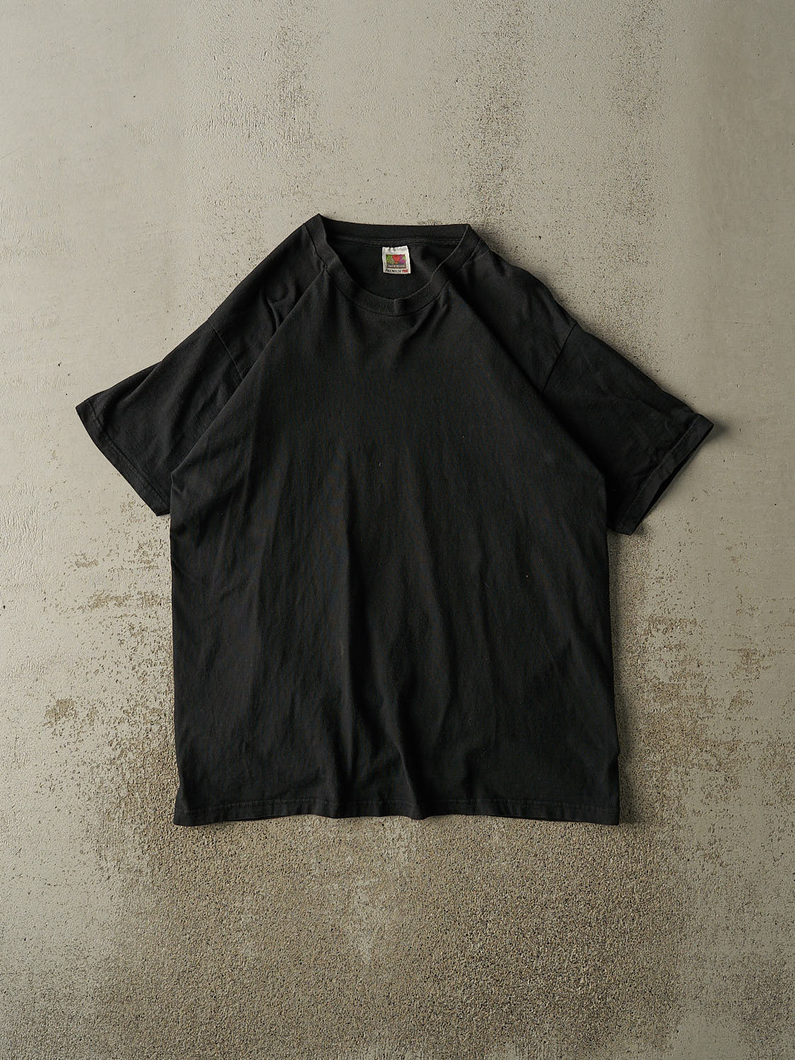 Vintage 90s Black Blank Tee (L/XL)