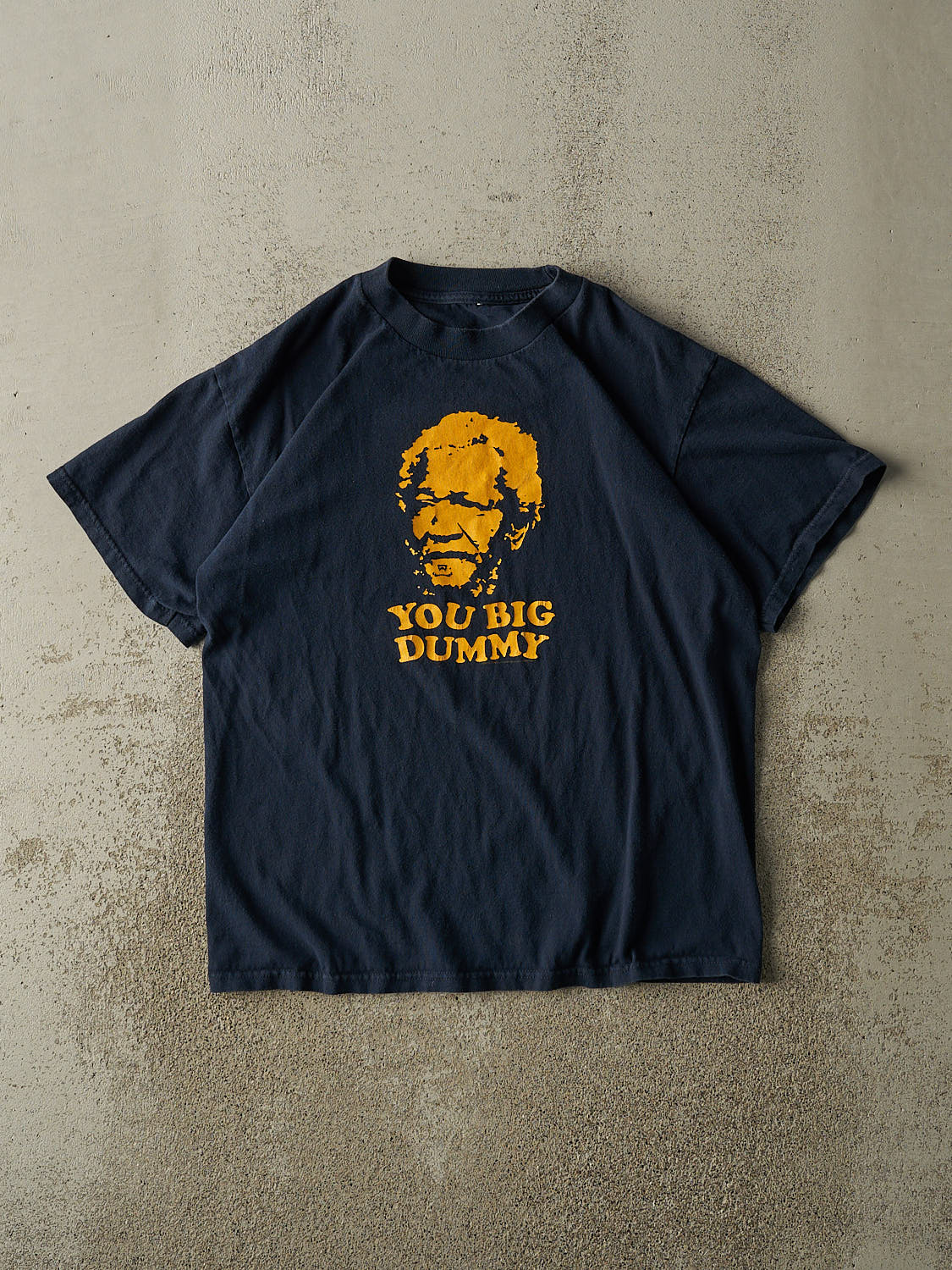 Vintage 04' Navy Blue Sanford and Son "You Big Dummy" Slogan Tee (M)
