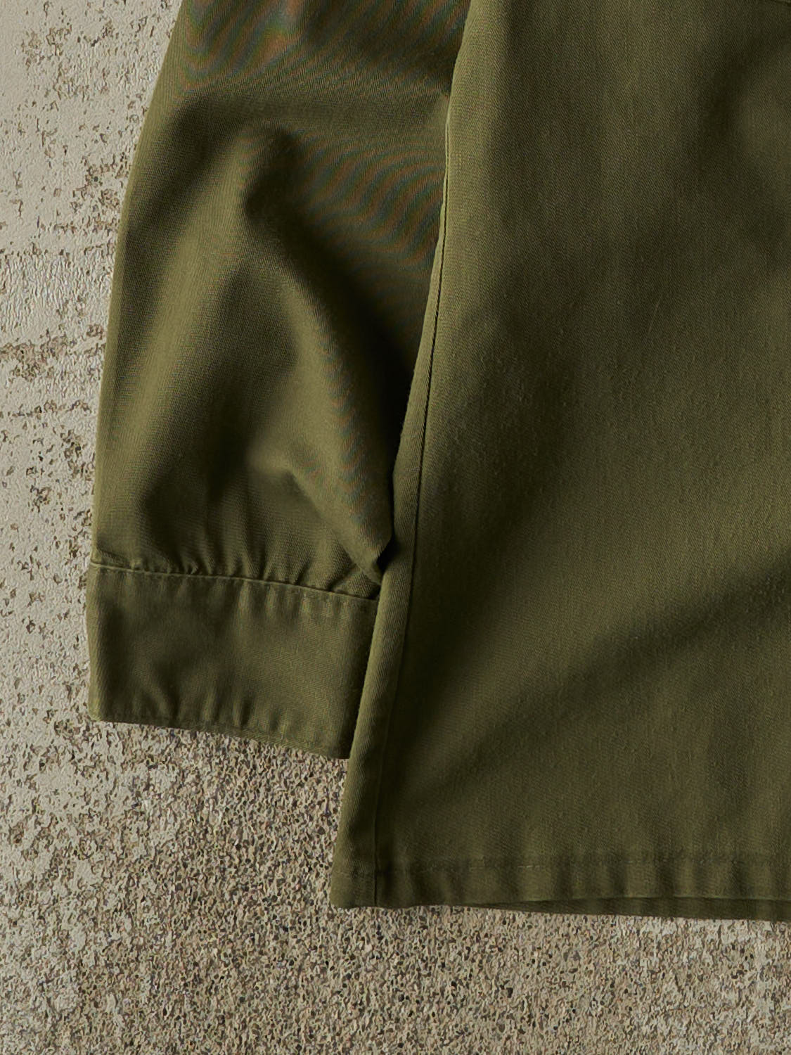 Vintage 90s Green Military Button Up Long Sleeve (L/XL)