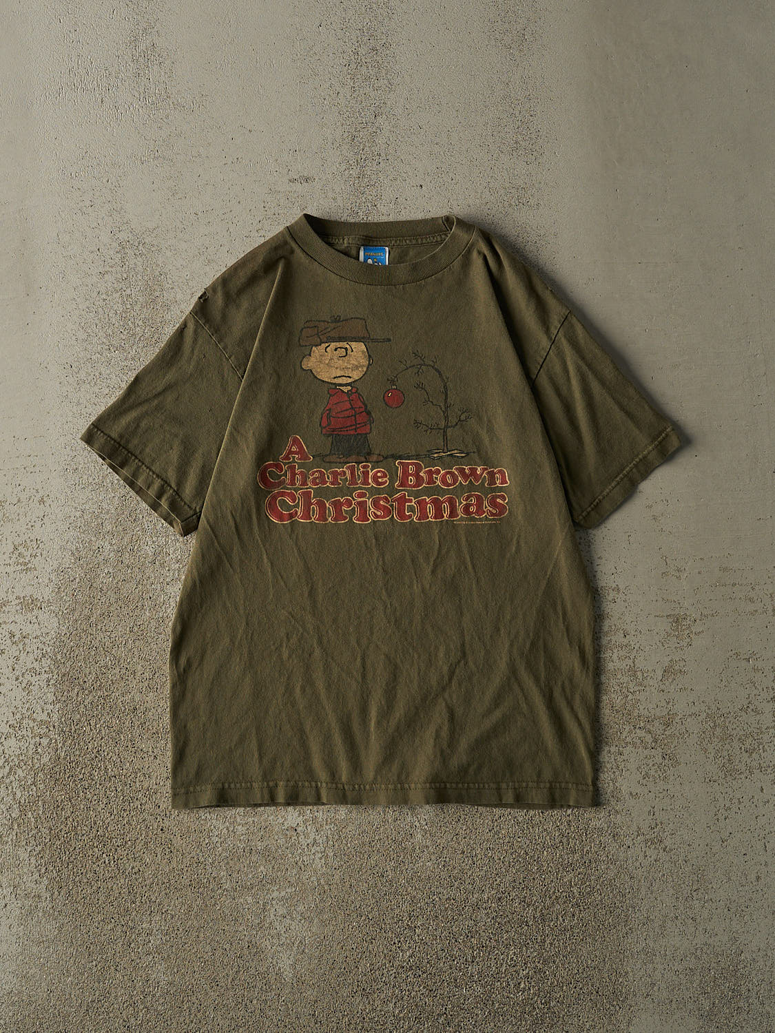 Vintage Y2K Green "A Charlie Brown Christmas" Tee (M)