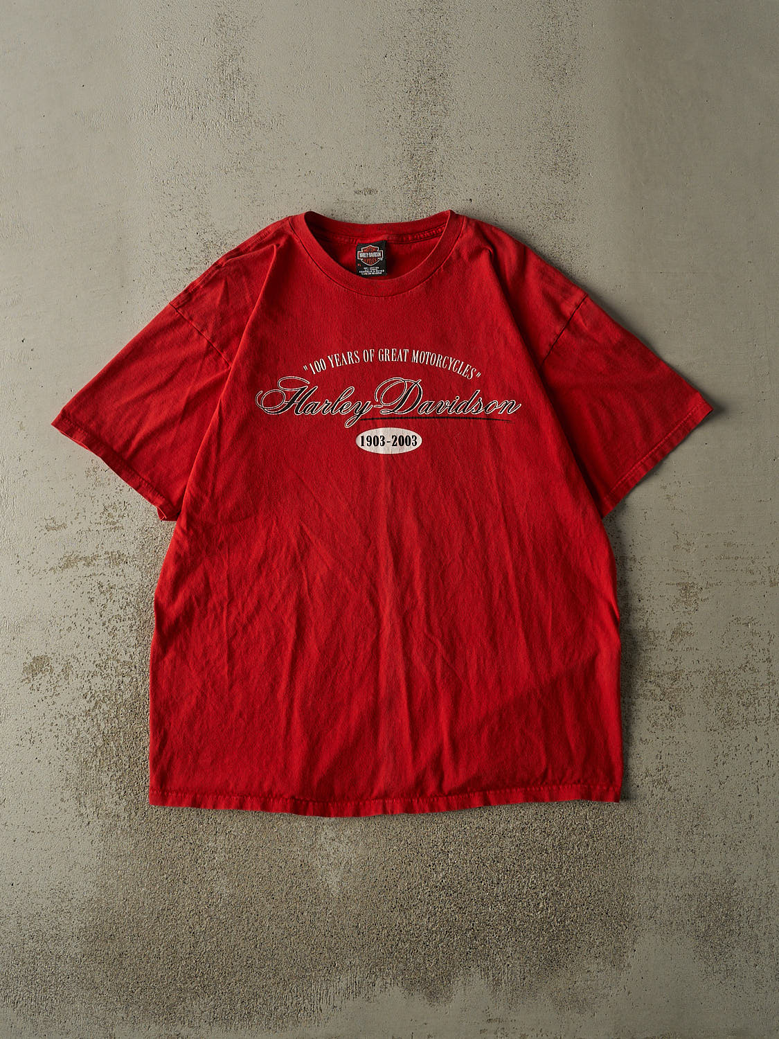 Vintage 03' Red Harley Davidson Perrysburg OH Tee (XL)