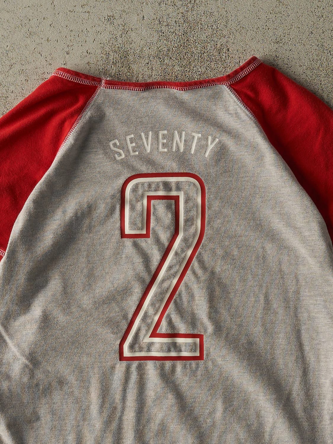 Vintage Y2K Grey & Red Nike Baby Tee (XS)