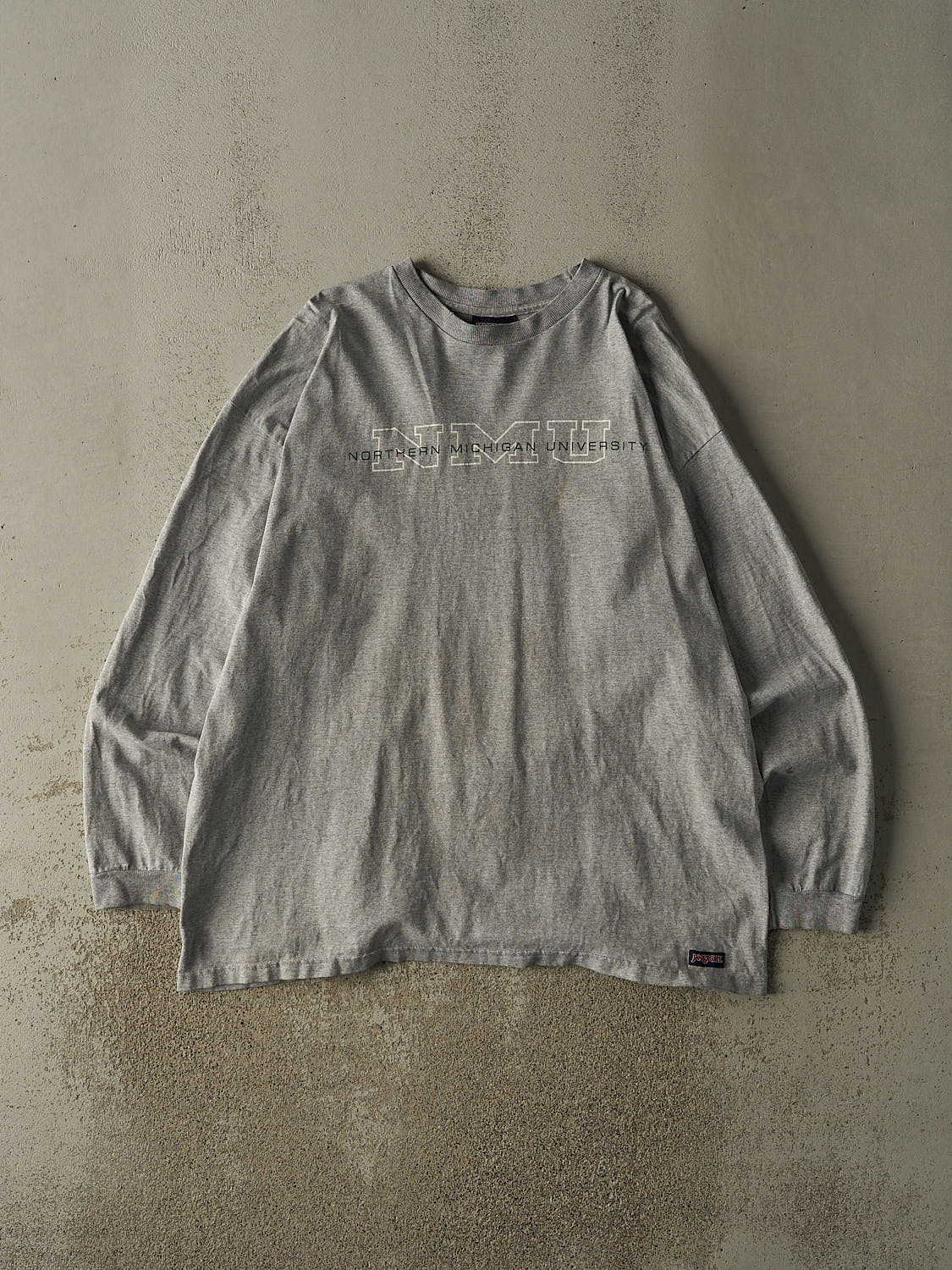 Vintage 90s Grey Northern Michigan University Long Sleeve (XXL)