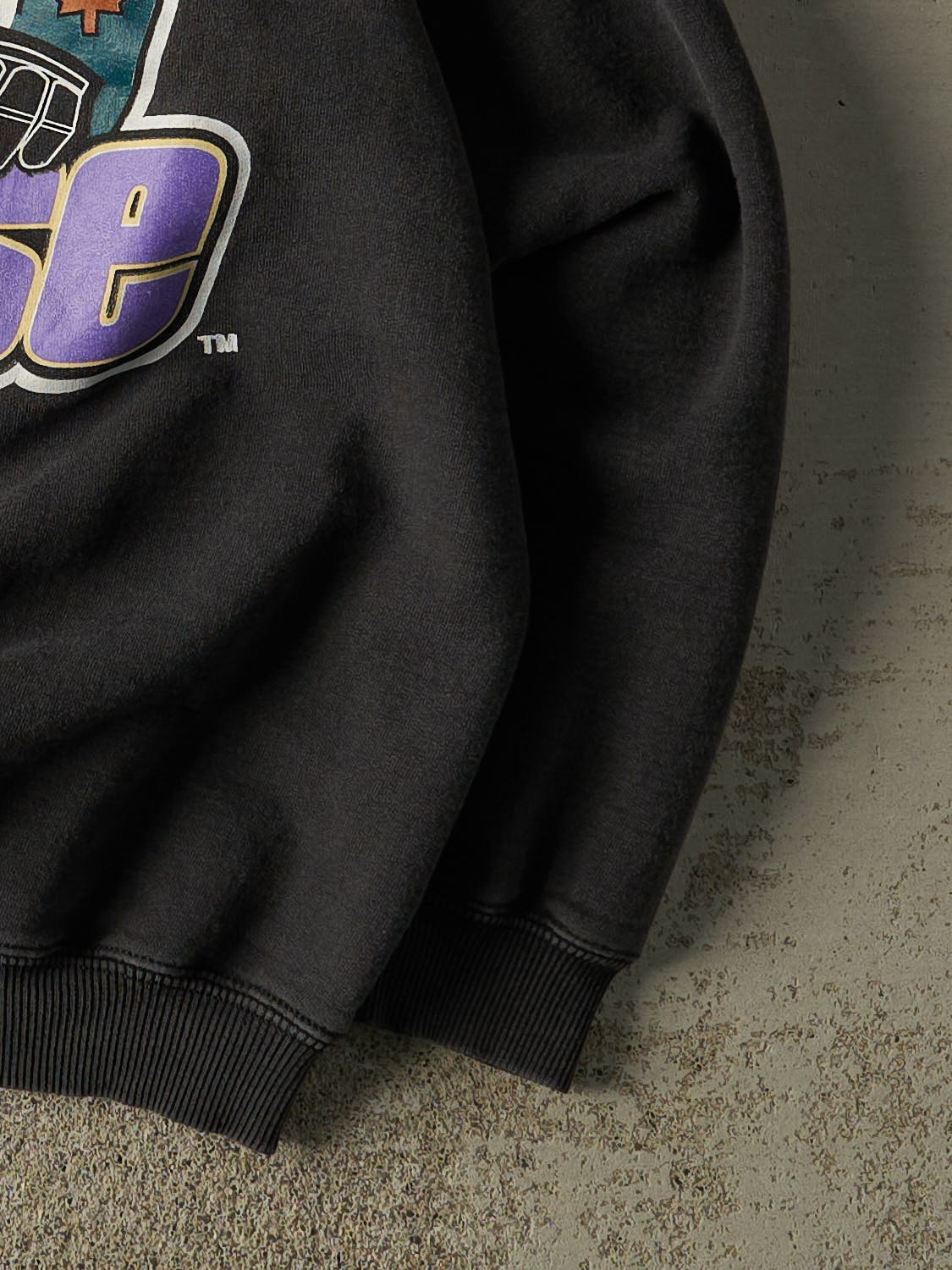 Vintage 90s Faded Black Manitoba Moose Crewneck (M/L)