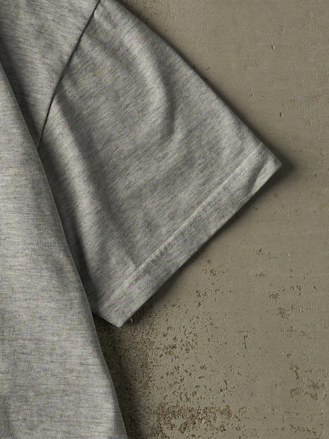 Vintage 80s Heather Grey Adidas Embroidered Logo Tee (M)