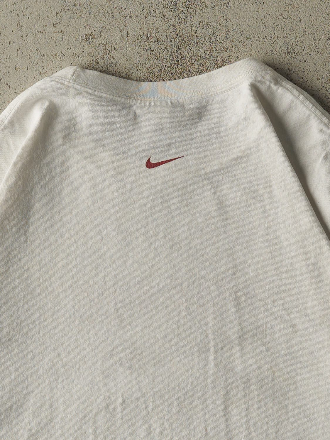 Vintage Y2K White Nike Logo Tee (XL/XXL)