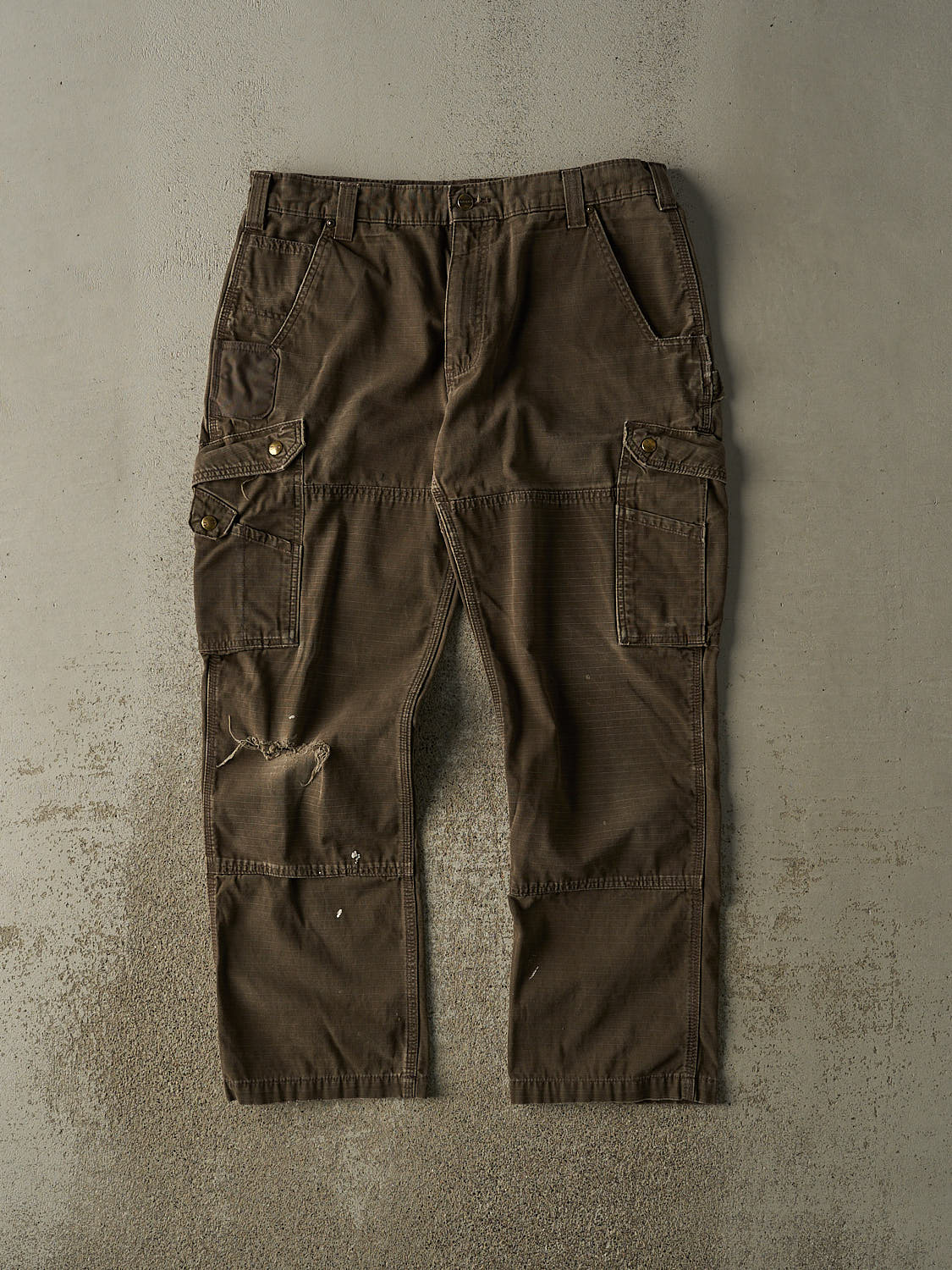 Vintage Y2K Brown Carhartt Cargo Carpenter Pants (35x30.5)