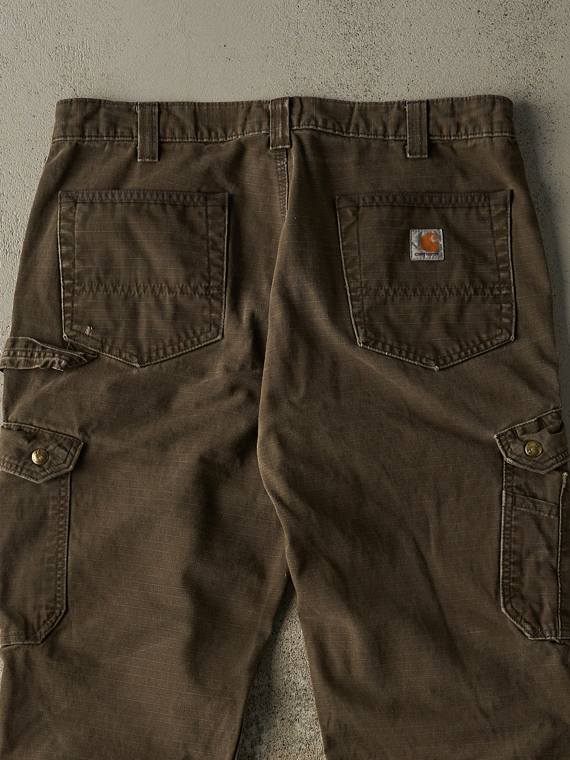 Vintage Y2K Brown Carhartt Cargo Carpenter Pants (35x30.5)