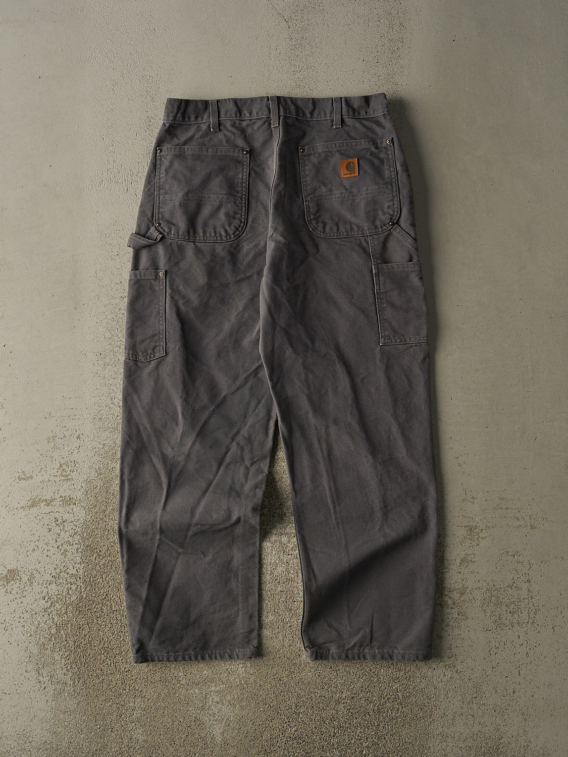 Vintage 90s Grey Carhartt Double Knee Carpenter Pants (33x30)
