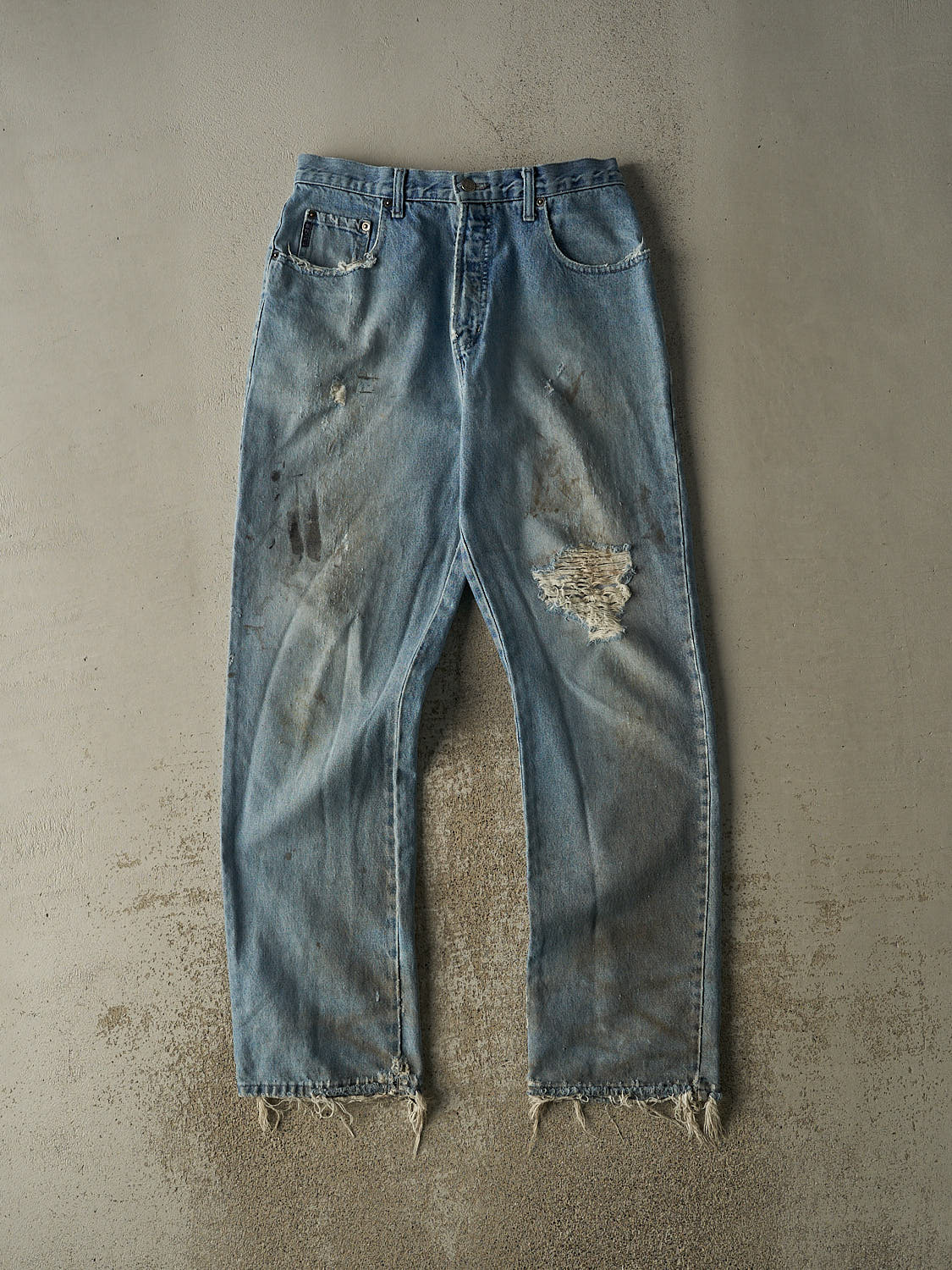 Vintage 90s Light Wash Shank Jeans (31x33.5)