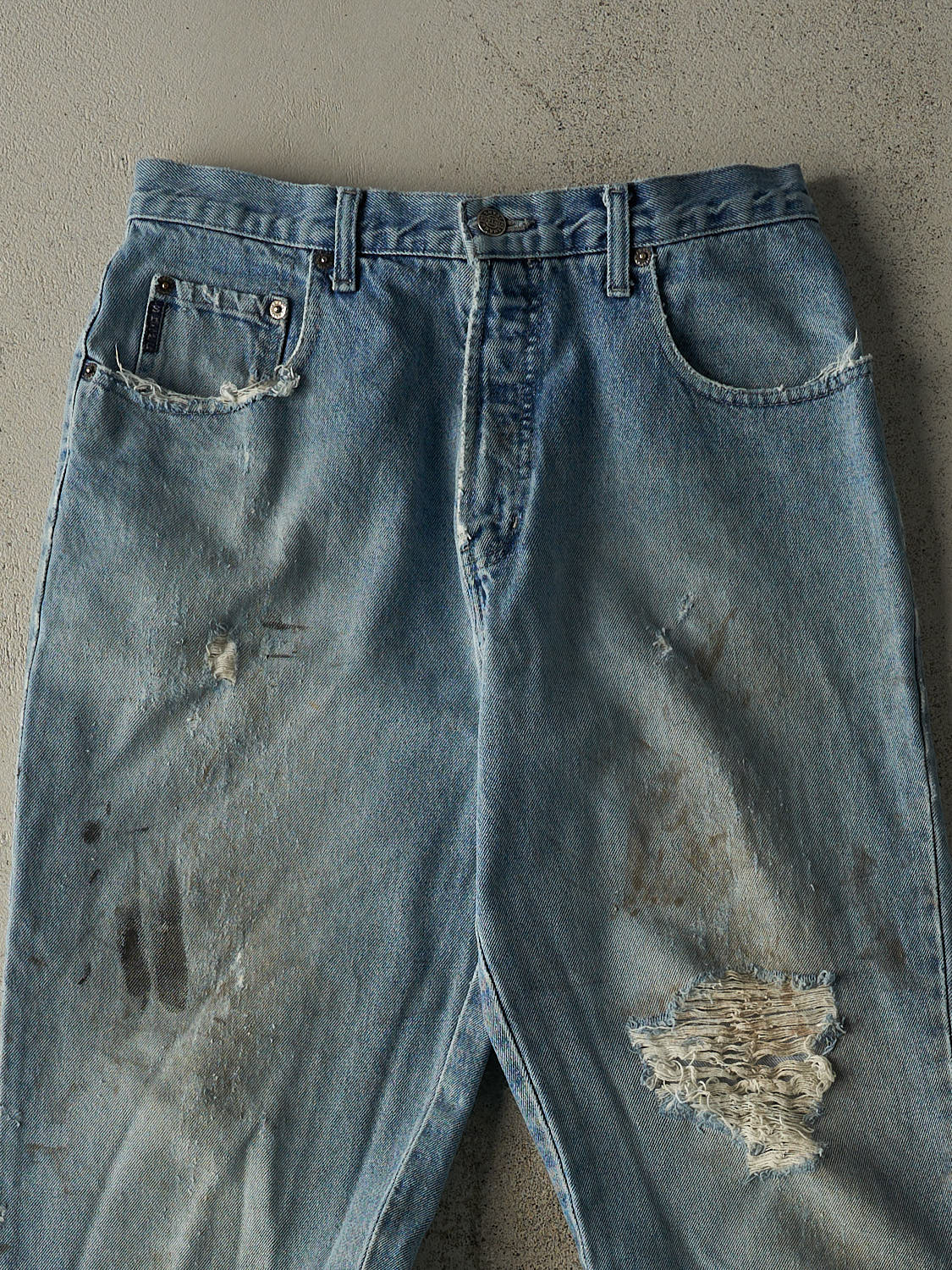 Vintage 90s Light Wash Shank Jeans (31x33.5)