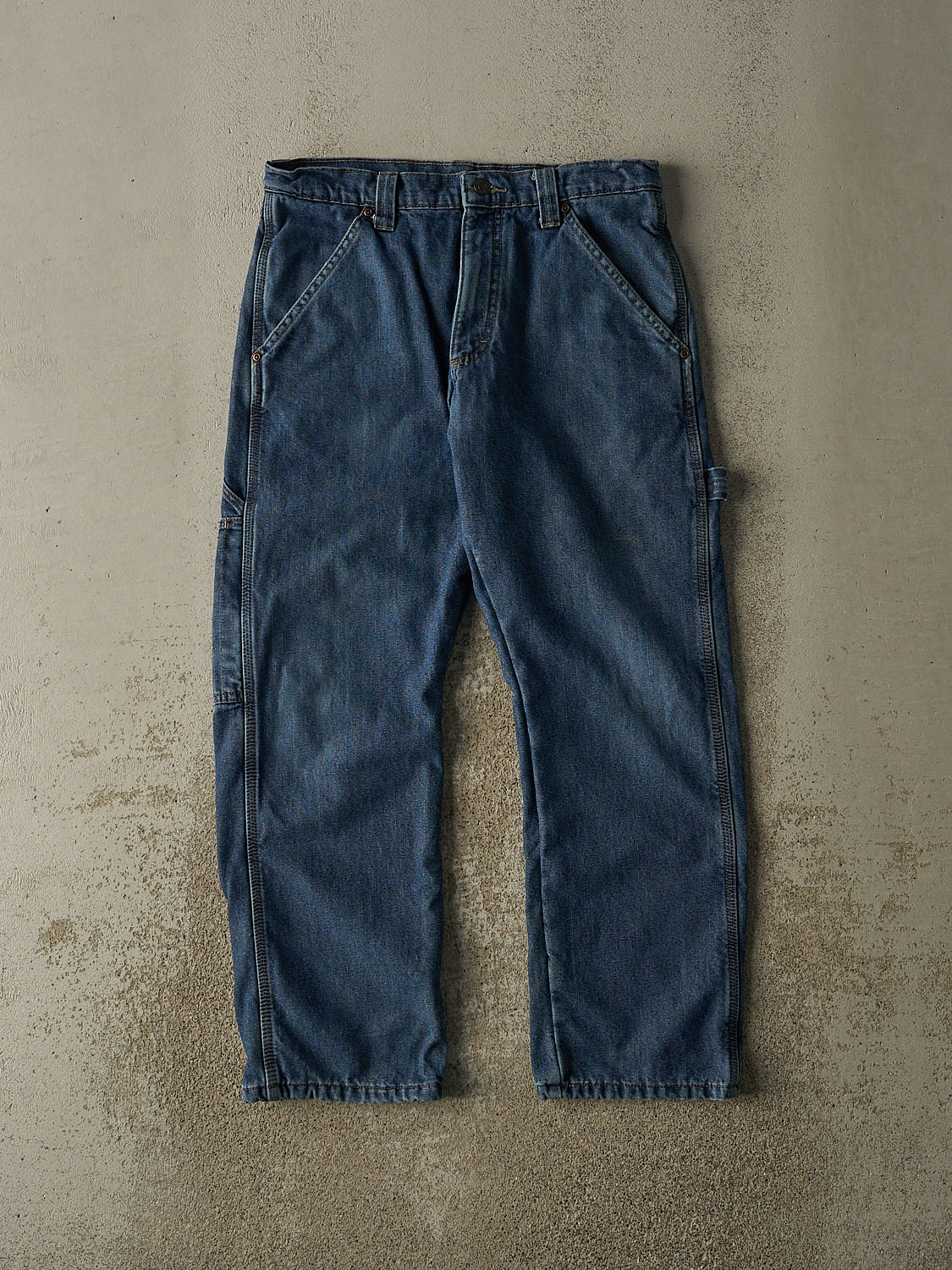 Vintage Y2K Dark Wash Wrangler Fleece Lined Carpenter Jeans (31x28.5)