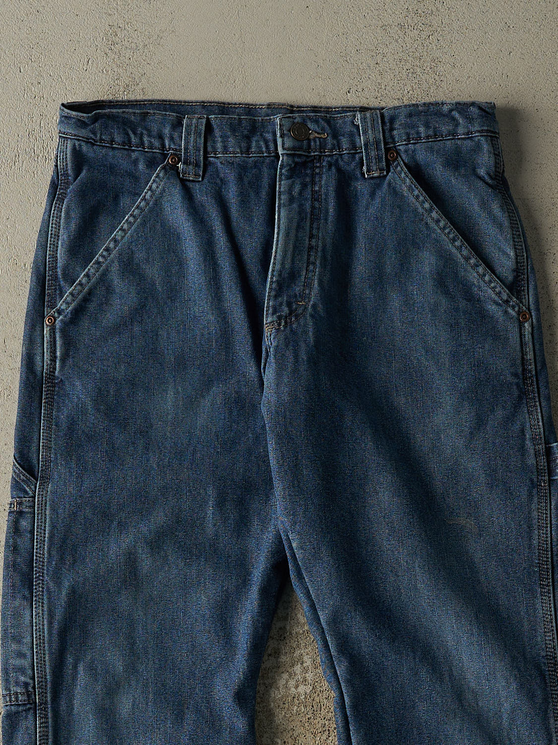 Vintage Y2K Dark Wash Wrangler Fleece Lined Carpenter Jeans (31x28.5)