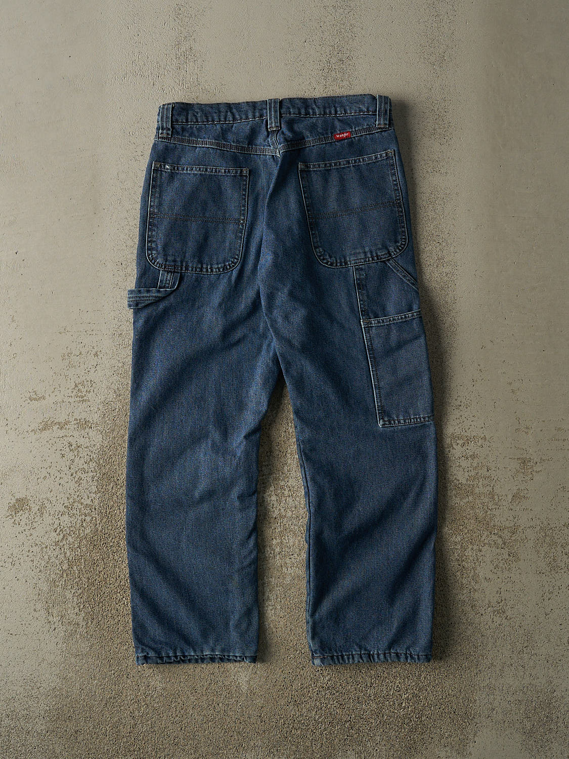 Vintage Y2K Dark Wash Wrangler Fleece Lined Carpenter Jeans (31x28.5)