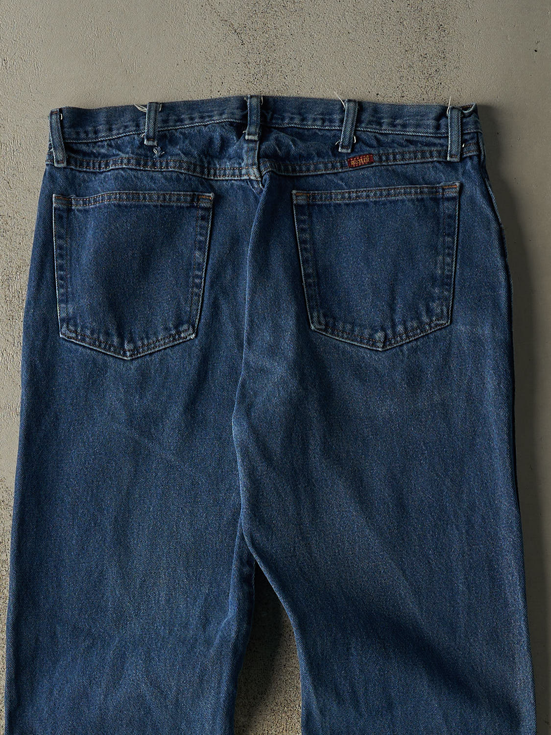 Vintage 90s Dark Wash Rustler Jeans (35x30.5)