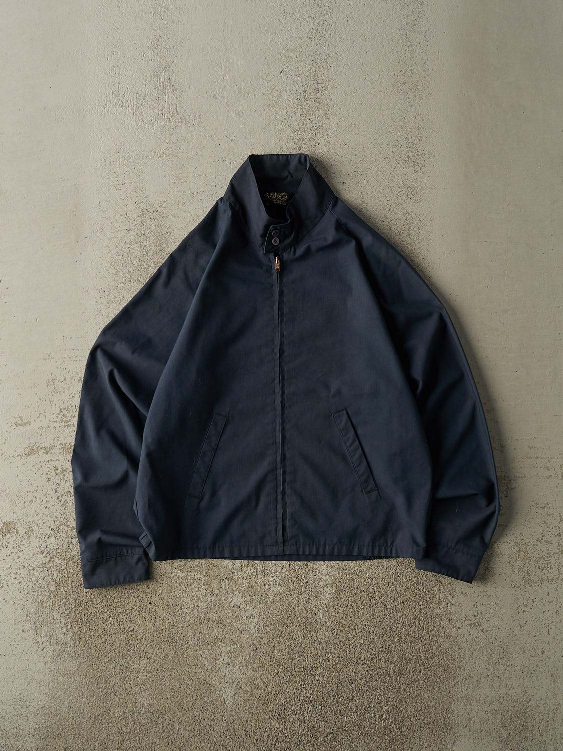 Vintage 70s Navy Blue Harrington Work Jacket (S)