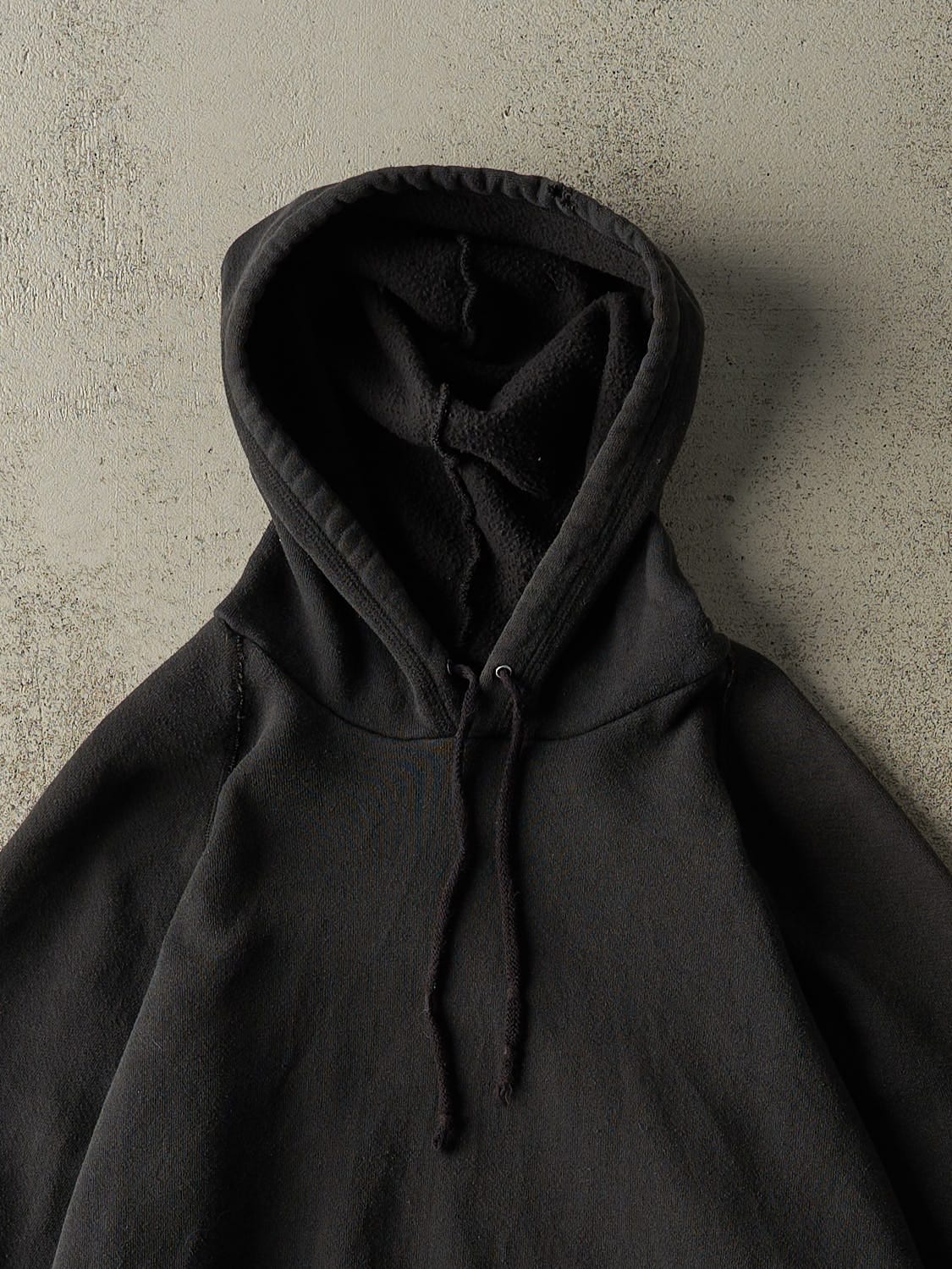 Vintage 90s Faded Black Blank Hoodie (M/L)