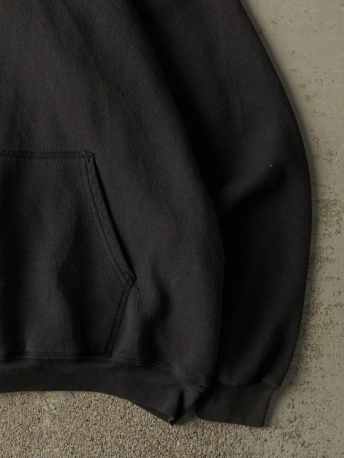 Vintage 90s Faded Black Blank Hoodie (M/L)