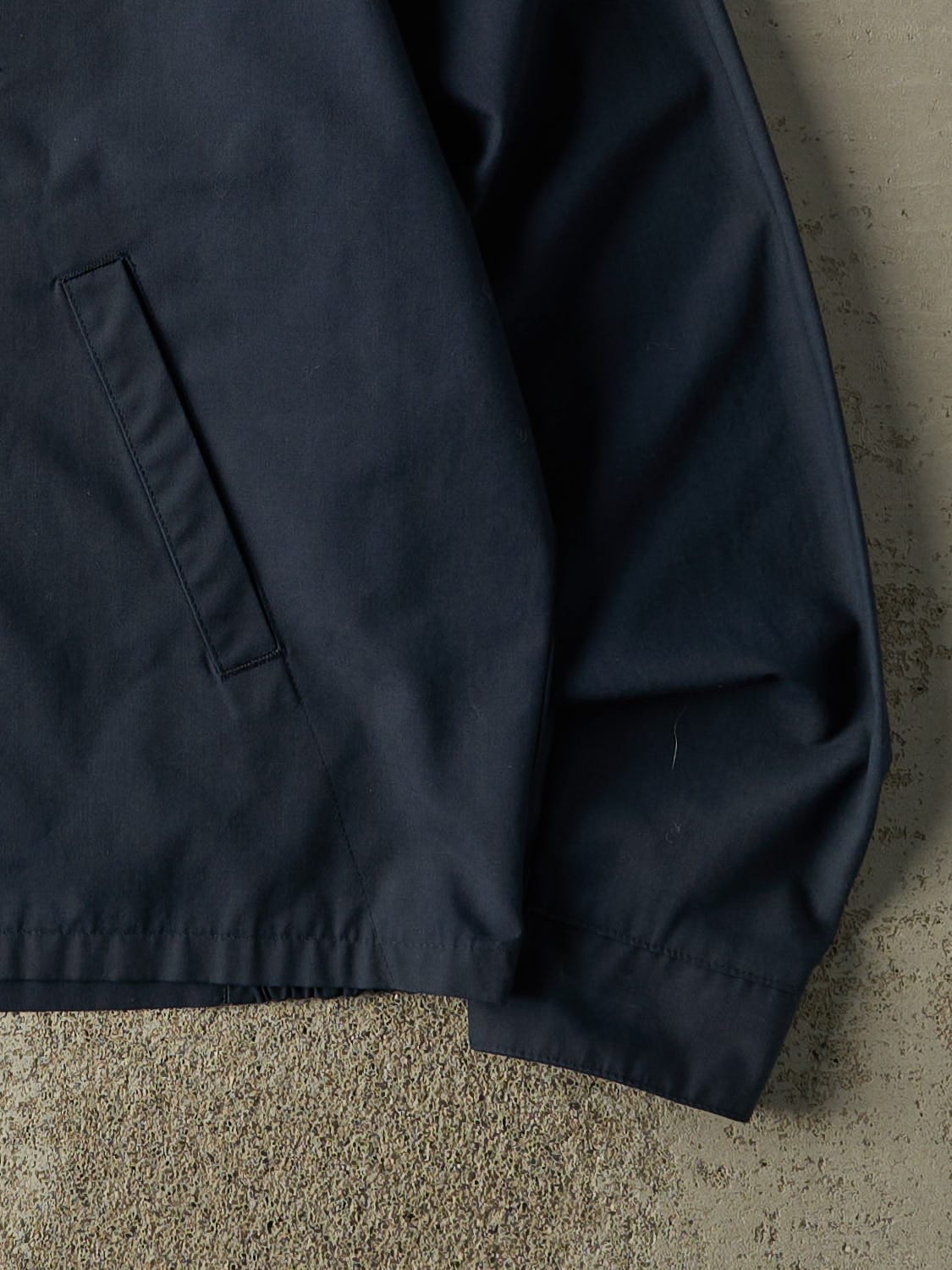 Vintage 70s Navy Blue Harrington Work Jacket (S)
