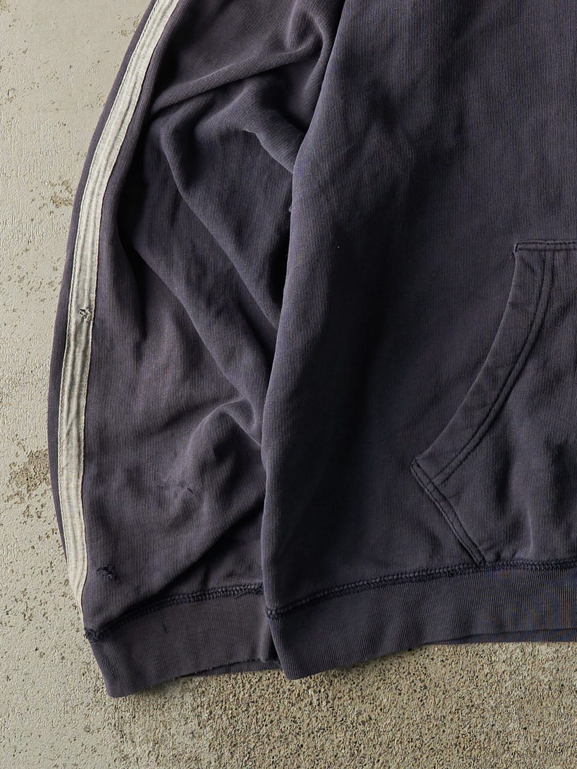 Vintage 90s Sun Faded Navy Tommy Hilfiger Embroidered Hoodie (XXL)