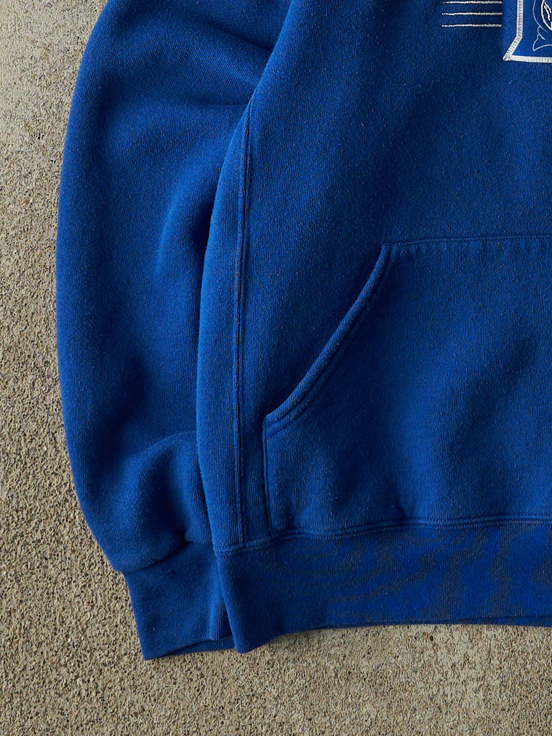 Vintage Y2K Blue Russell Athletic Duke University Embroidered Hoodie (XS/S)