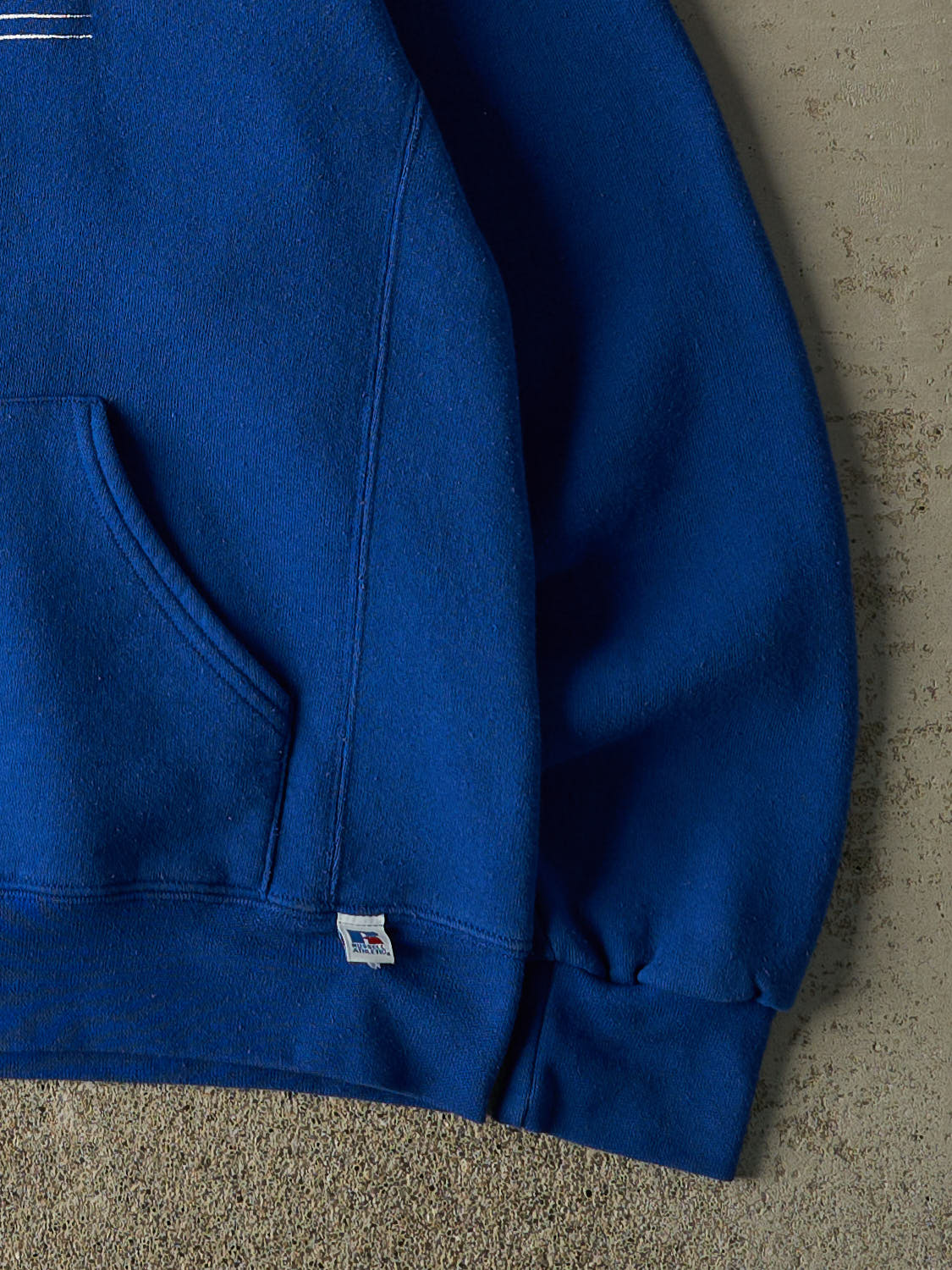 Vintage Y2K Blue Russell Athletic Duke University Embroidered Hoodie (XS/S)