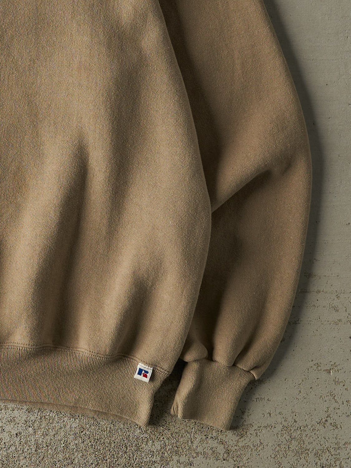 Vintage 90s Beige Russell Athletic Blank Crewneck (XL/XXL)