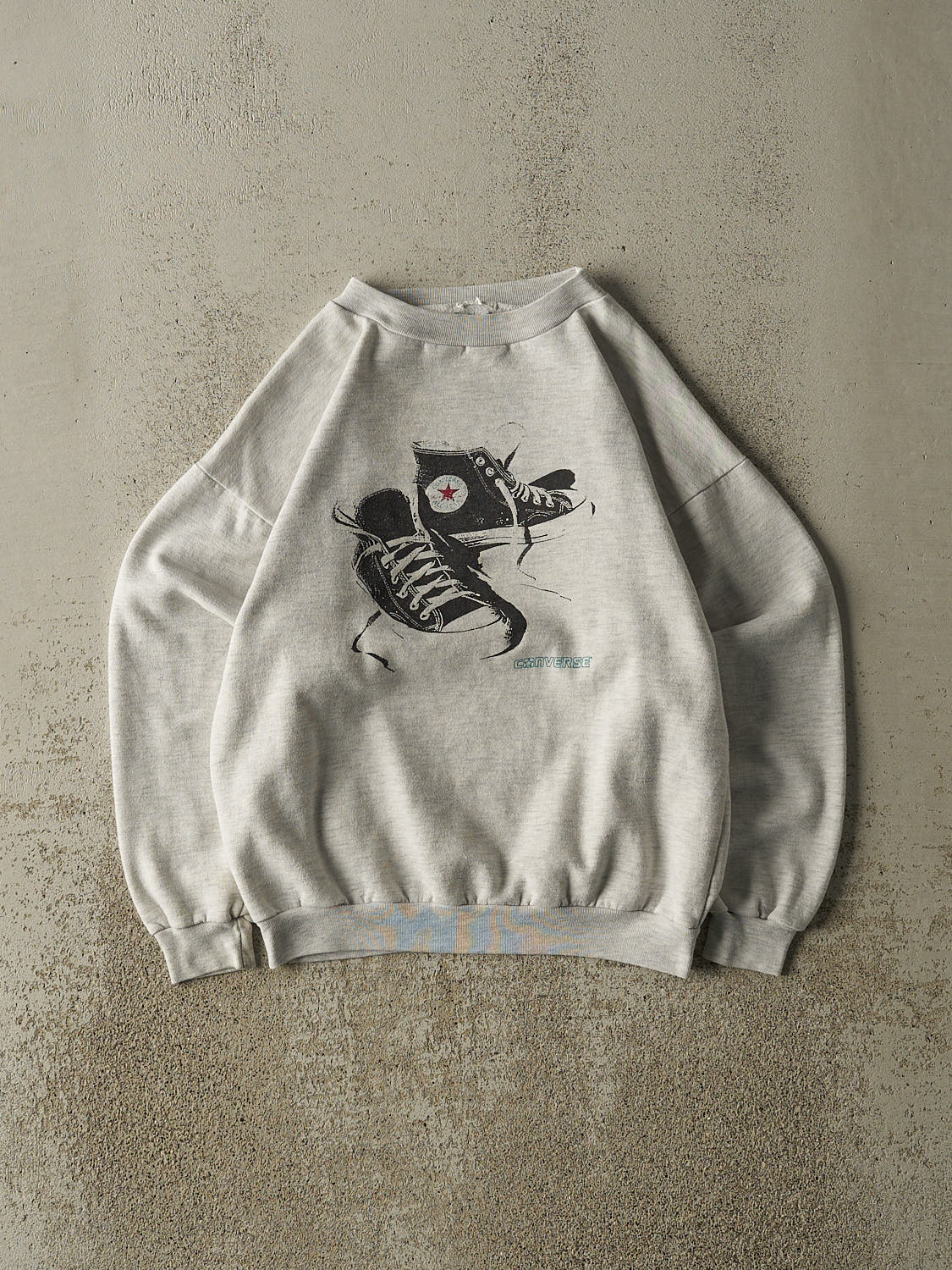 Vintage 80s Heather Grey Converse Crewneck (XS)