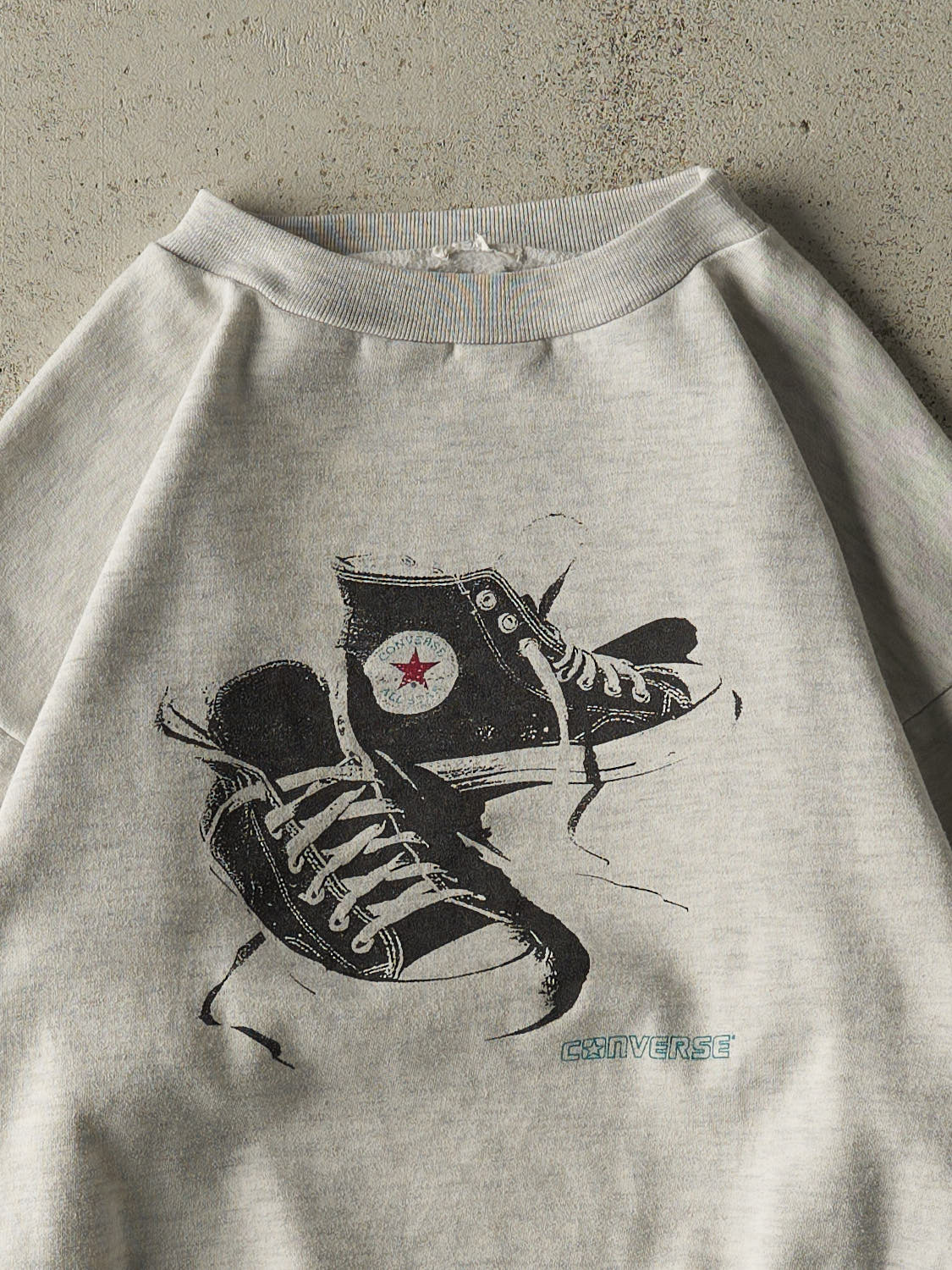 Vintage 80s Heather Grey Converse Crewneck (XS)