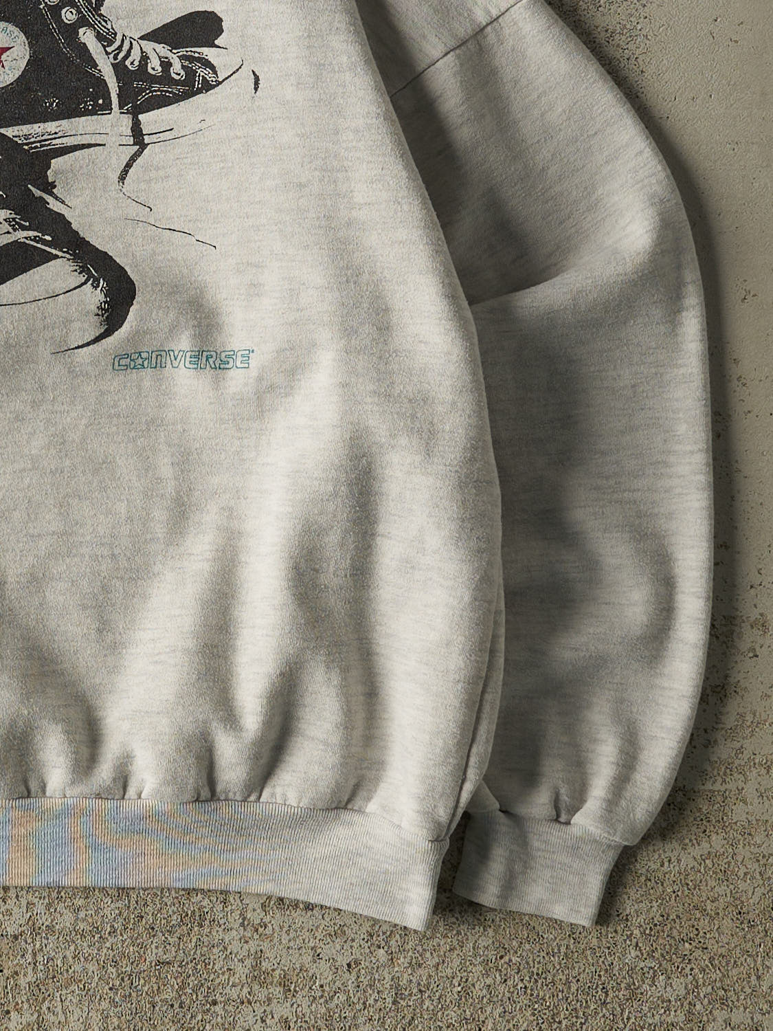 Vintage 80s Heather Grey Converse Crewneck (XS)