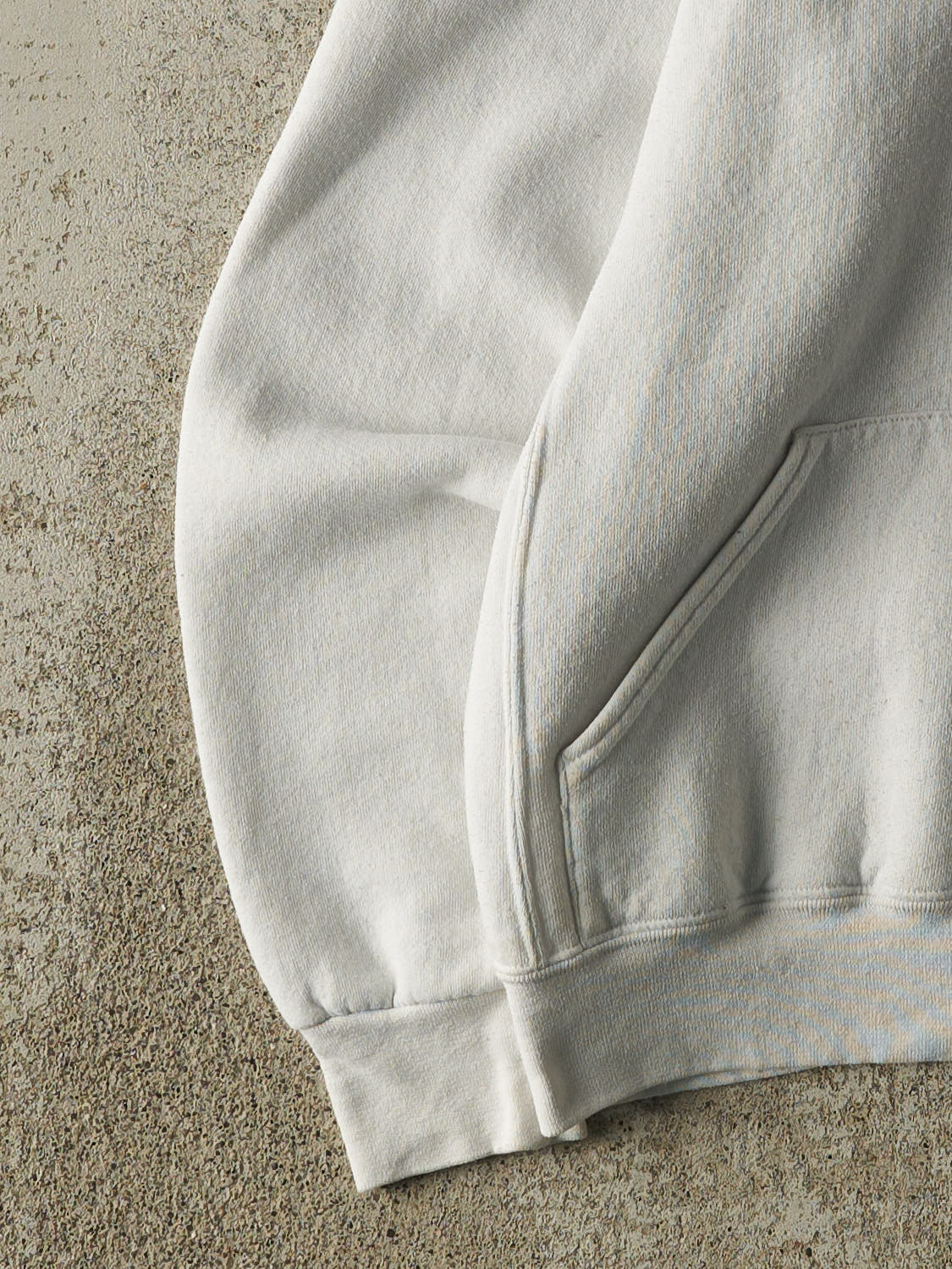 Vintage Y2K White Russell Athletic Blank Hoodie (S/M)