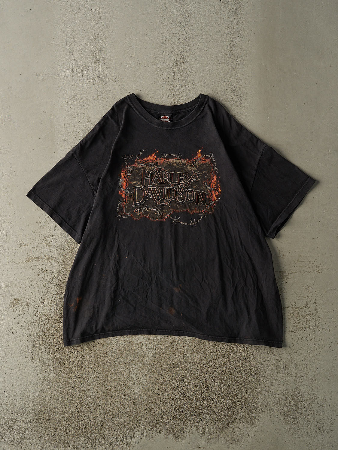 Vintage 05' Faded Black Harley Davidson Oklahoma City Tee (XXL/XXXL)