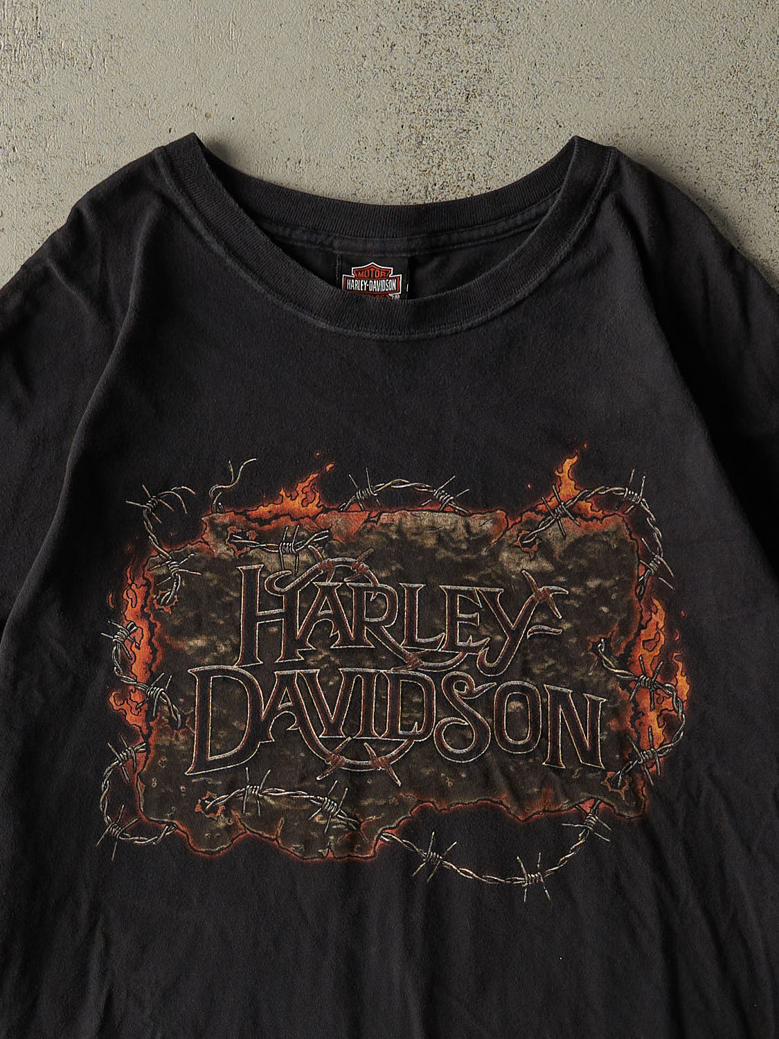 Vintage 05' Faded Black Harley Davidson Oklahoma City Tee (XXL/XXXL)