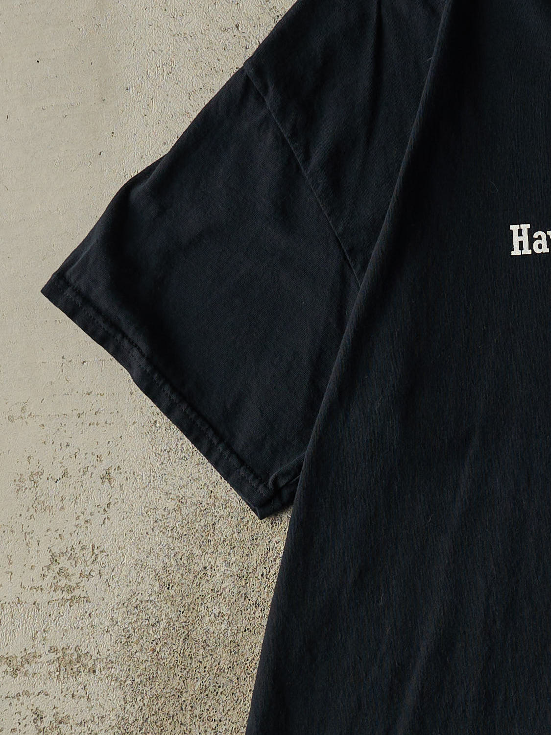 Vintage Y2K Black "Have You Tried Turning It Off" Slogan Tee (XL)