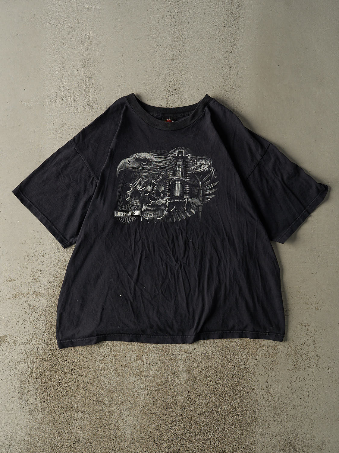 Vintage 05' Black Harley Davidson Terre Haute IN Tee (XL/XXL)