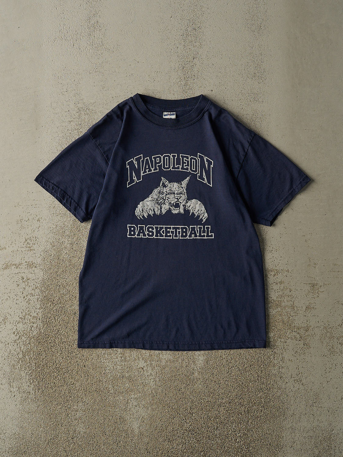 Vintage Y2K Navy Blue Napoleon Basketball Tee (S/M)