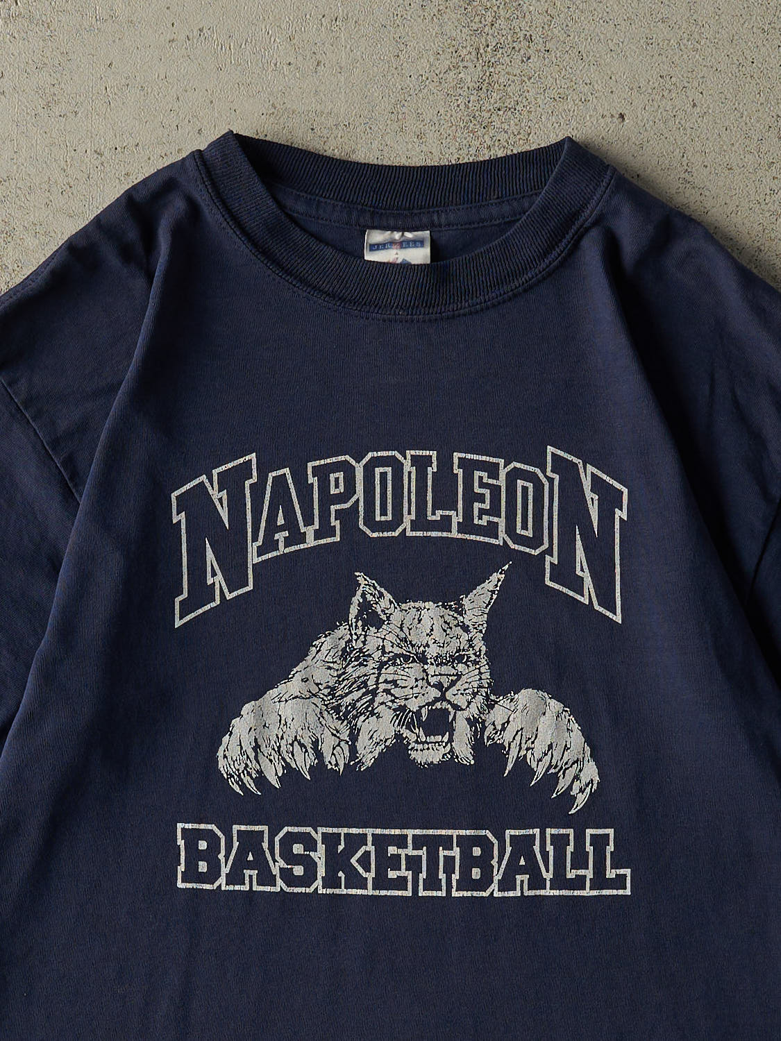 Vintage Y2K Navy Blue Napoleon Basketball Tee (S/M)