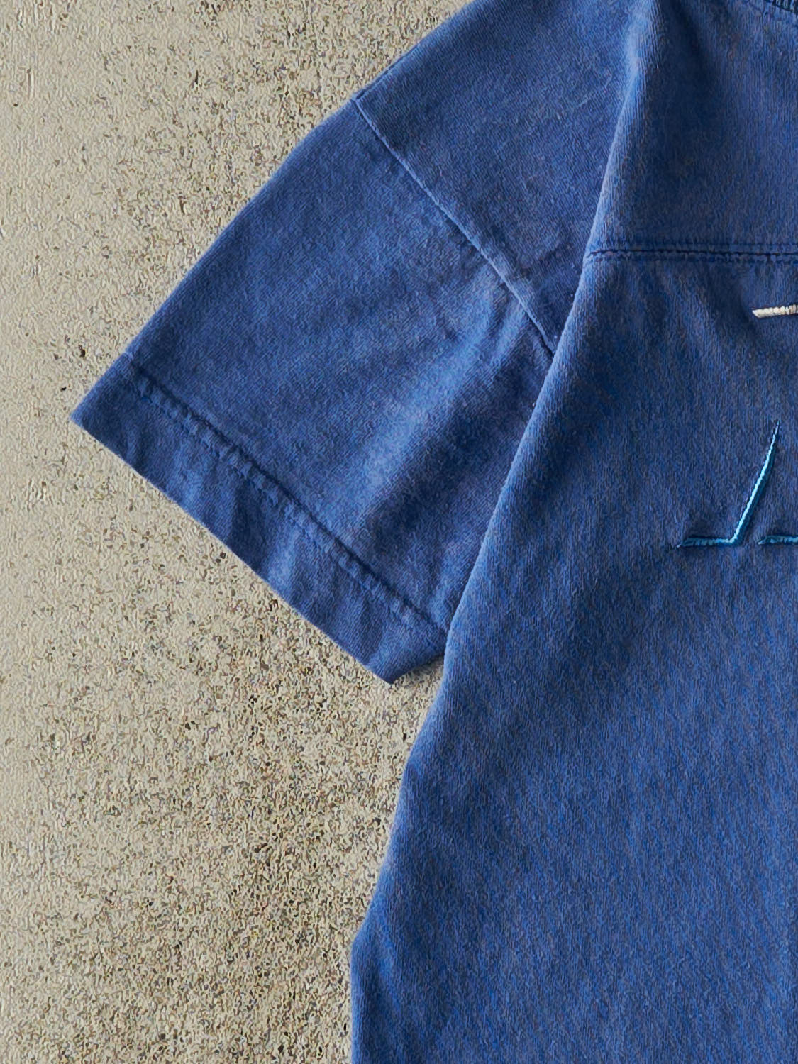 Vintage 90s Blue Nike Embroidered Baby Tee (XXXS)