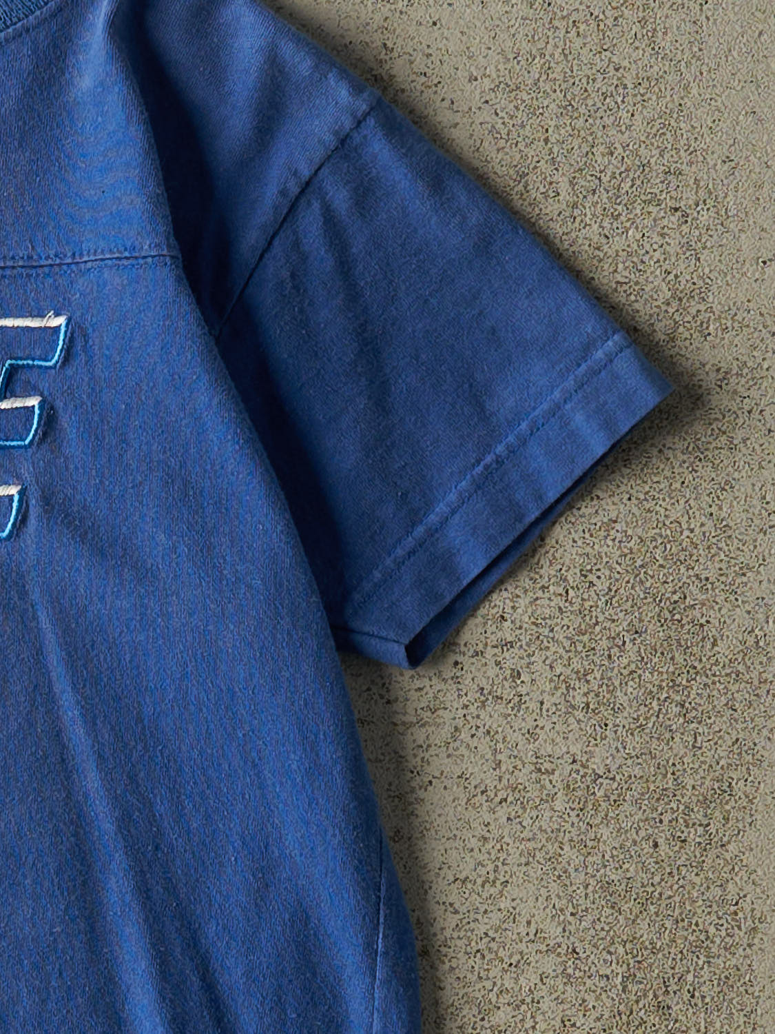 Vintage 90s Blue Nike Embroidered Baby Tee (XXXS)