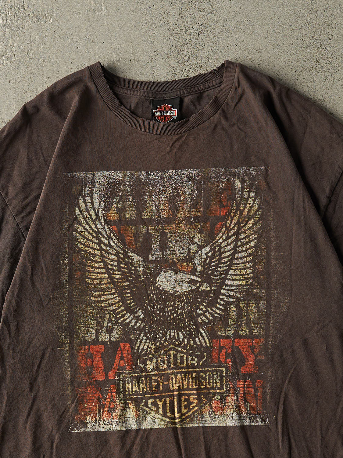Vintage Y2K Charcoal Grey Harley Davidson Barrie ON Tee (L/XL)