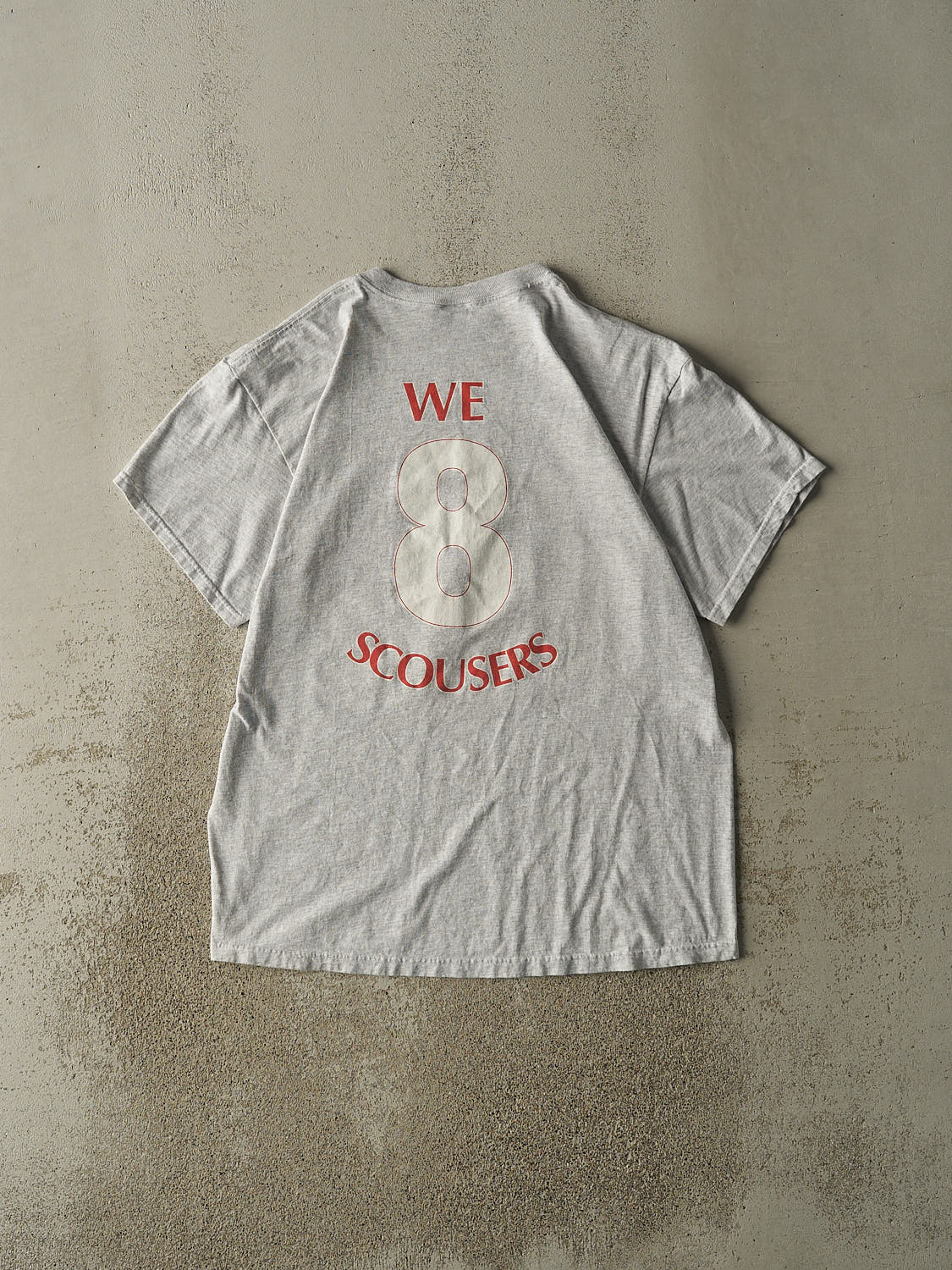 Vintage Y2K Heather Grey Soccer Tee (L/XL)