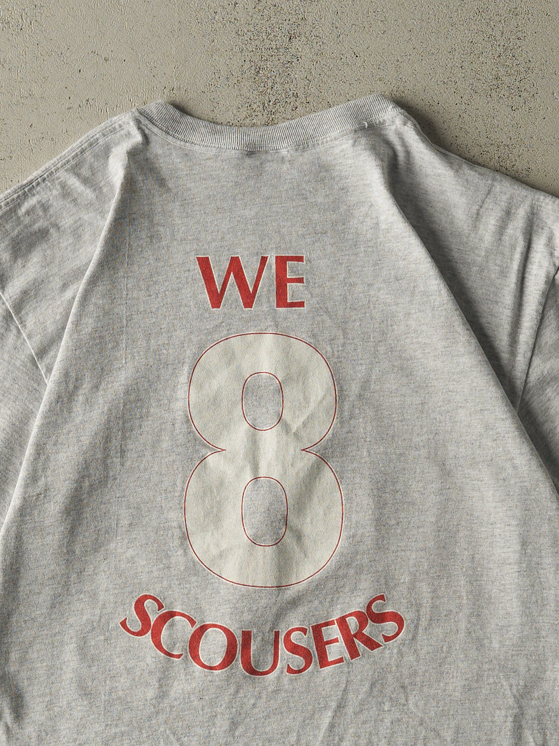 Vintage Y2K Heather Grey Soccer Tee (L/XL)