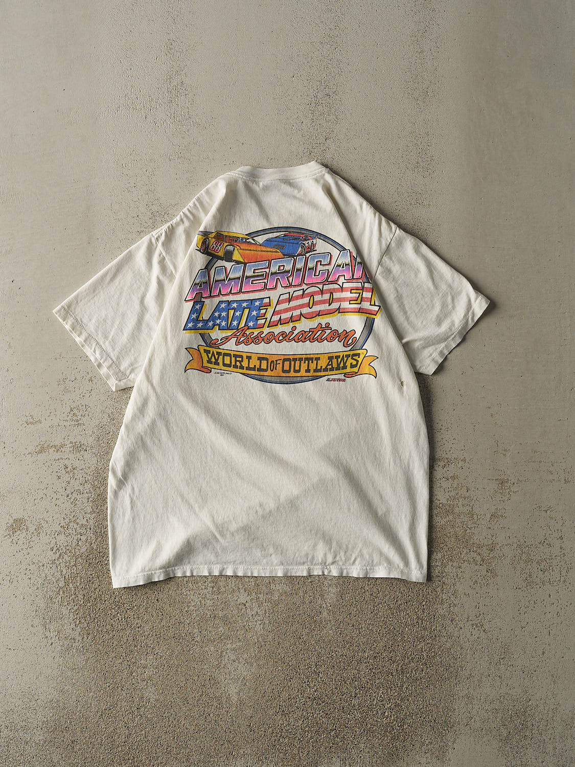 Vintage 88' White American Late Model Single Stitch Tee (L/XL)