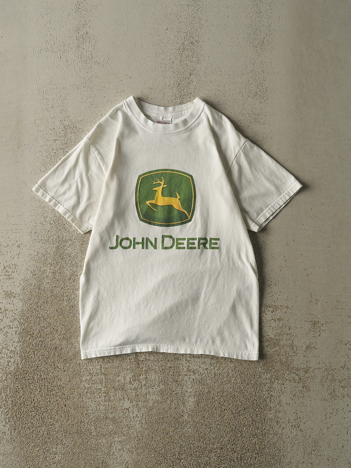 Vintage Y2K White John Deere Tee (XXS)