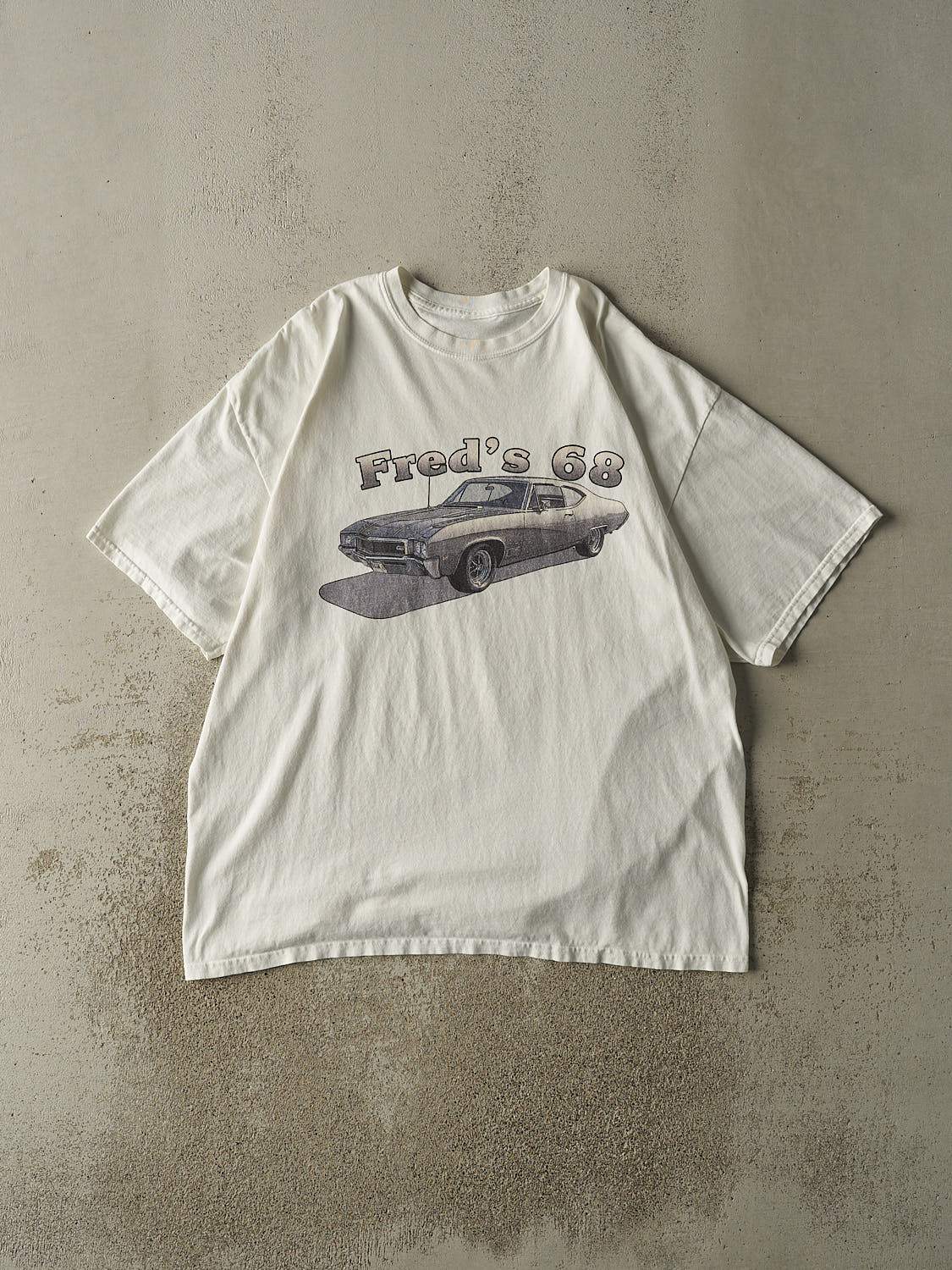 Vintage 90s White Fred's 68 Tee (XL/XXL)