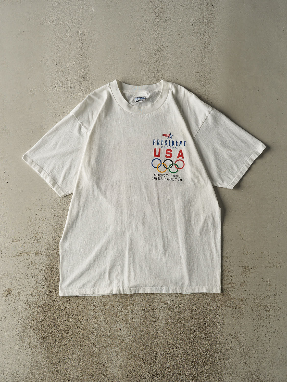 Vintage 96' White USA Olympics Tee (L/XL)